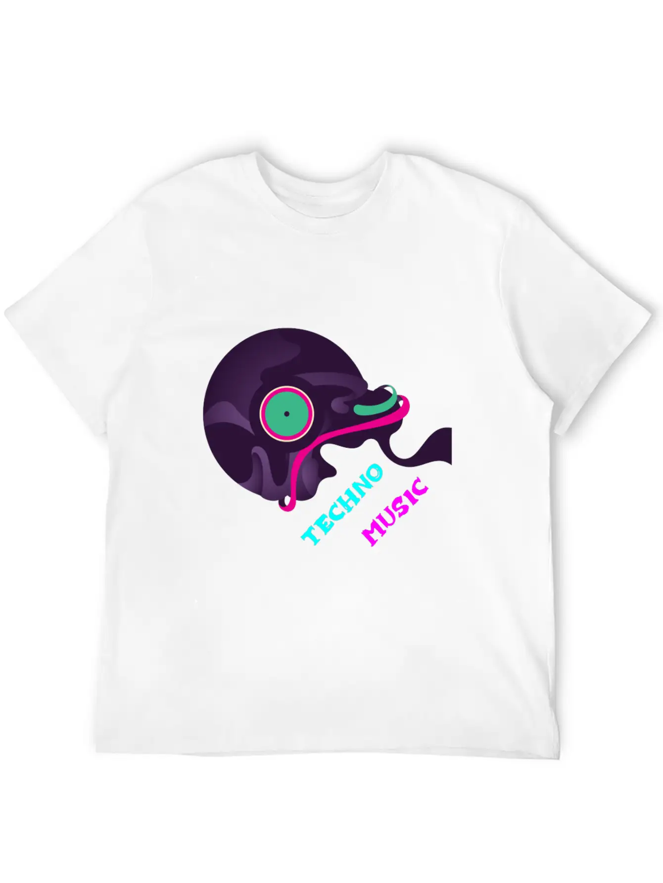 Techno Music - Drum & Bass Essential Cotton Tee For Daily Outfits – Unisex Style