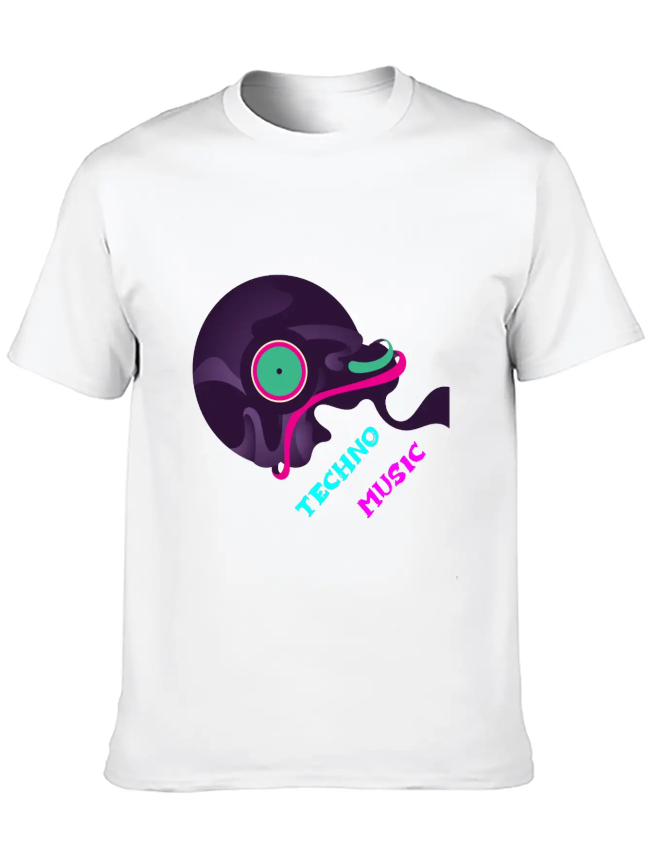 Techno Music - Drum & Bass Essential Cotton Tee For Daily Outfits – Unisex Style