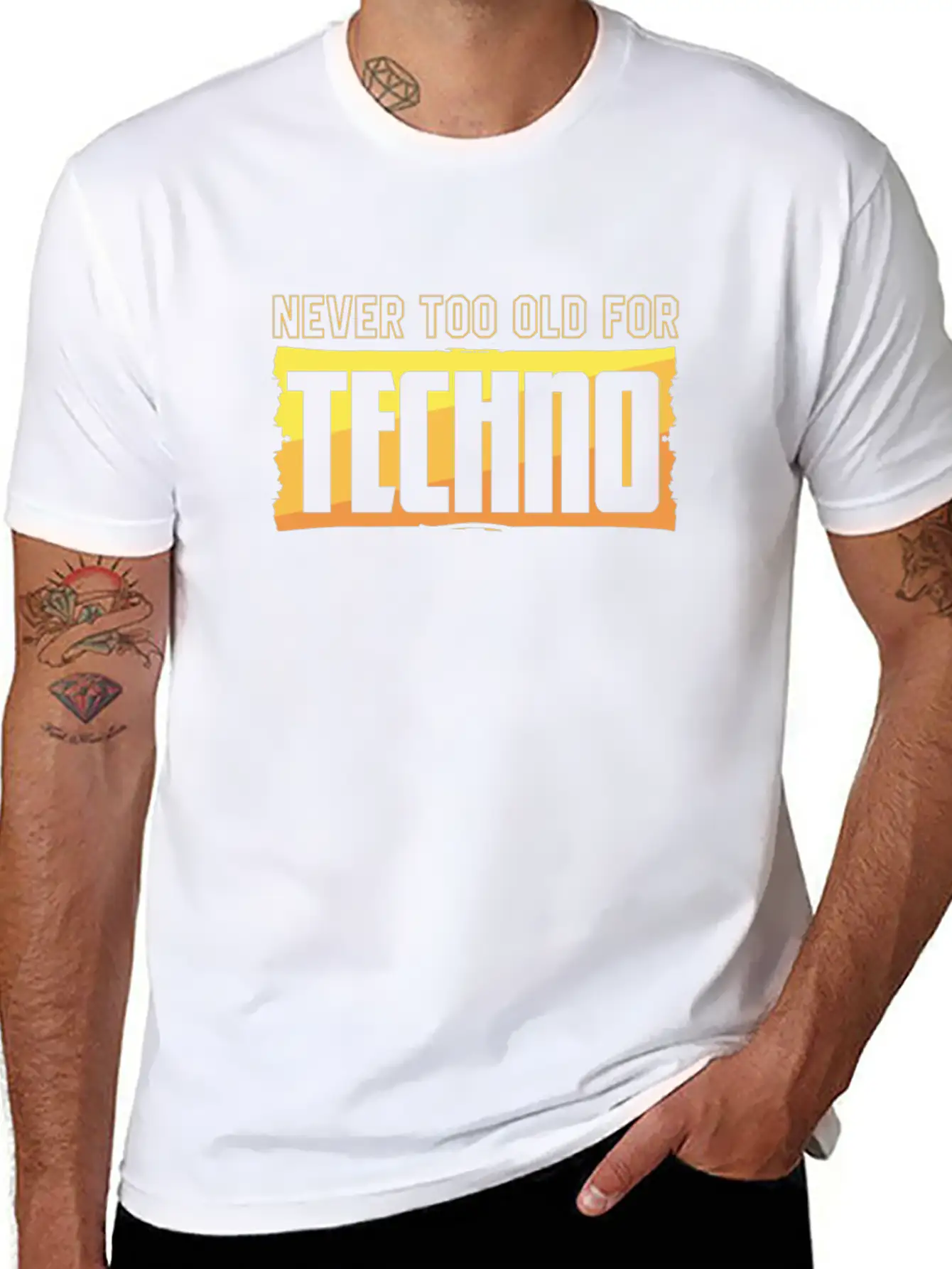 Techno Music Essential Cotton Tee For Daily Outfits – Unisex Style
