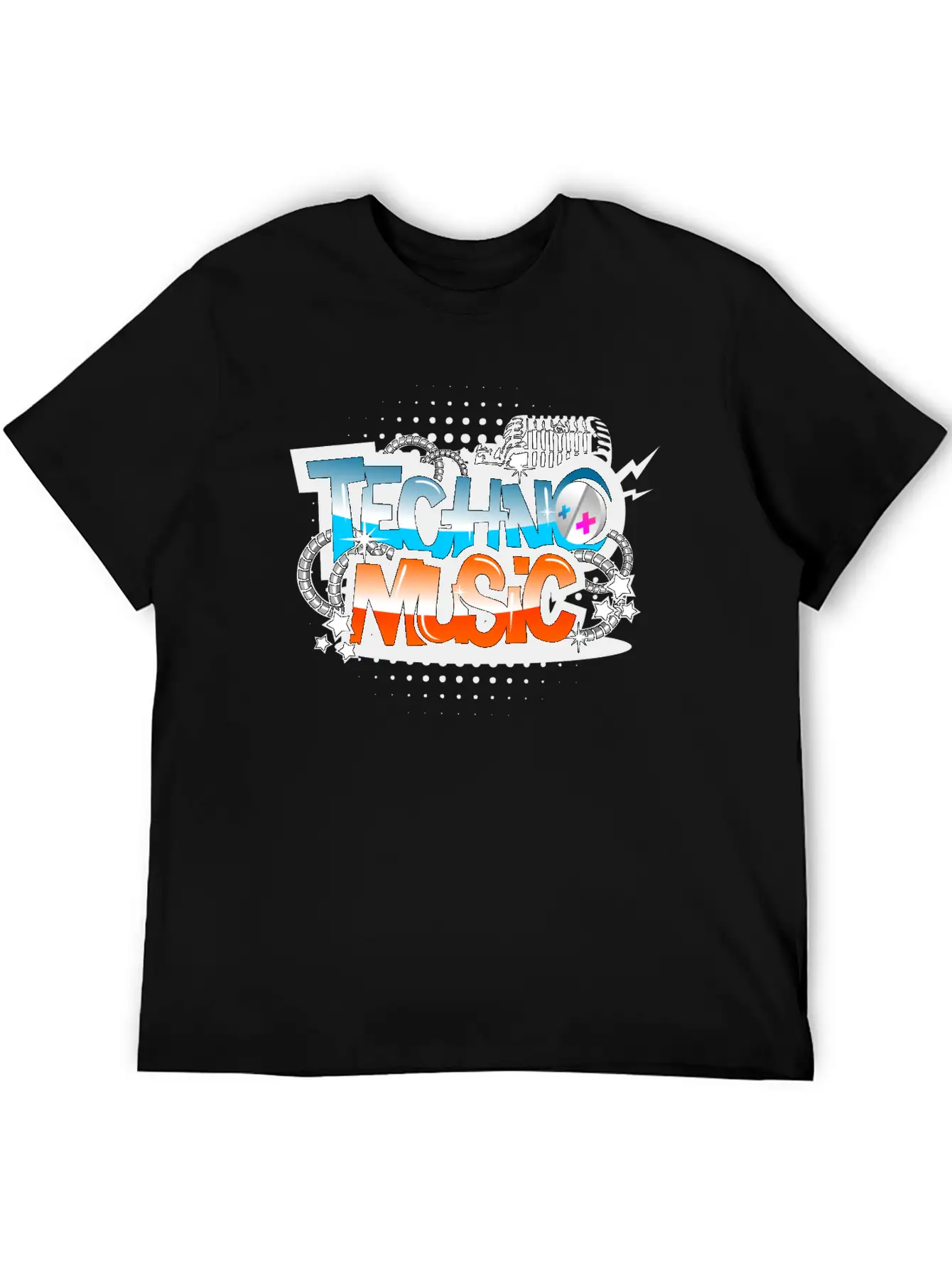 Techno Music Modern Fit Casual T-Shirt ��� Clean And Versatile Design
