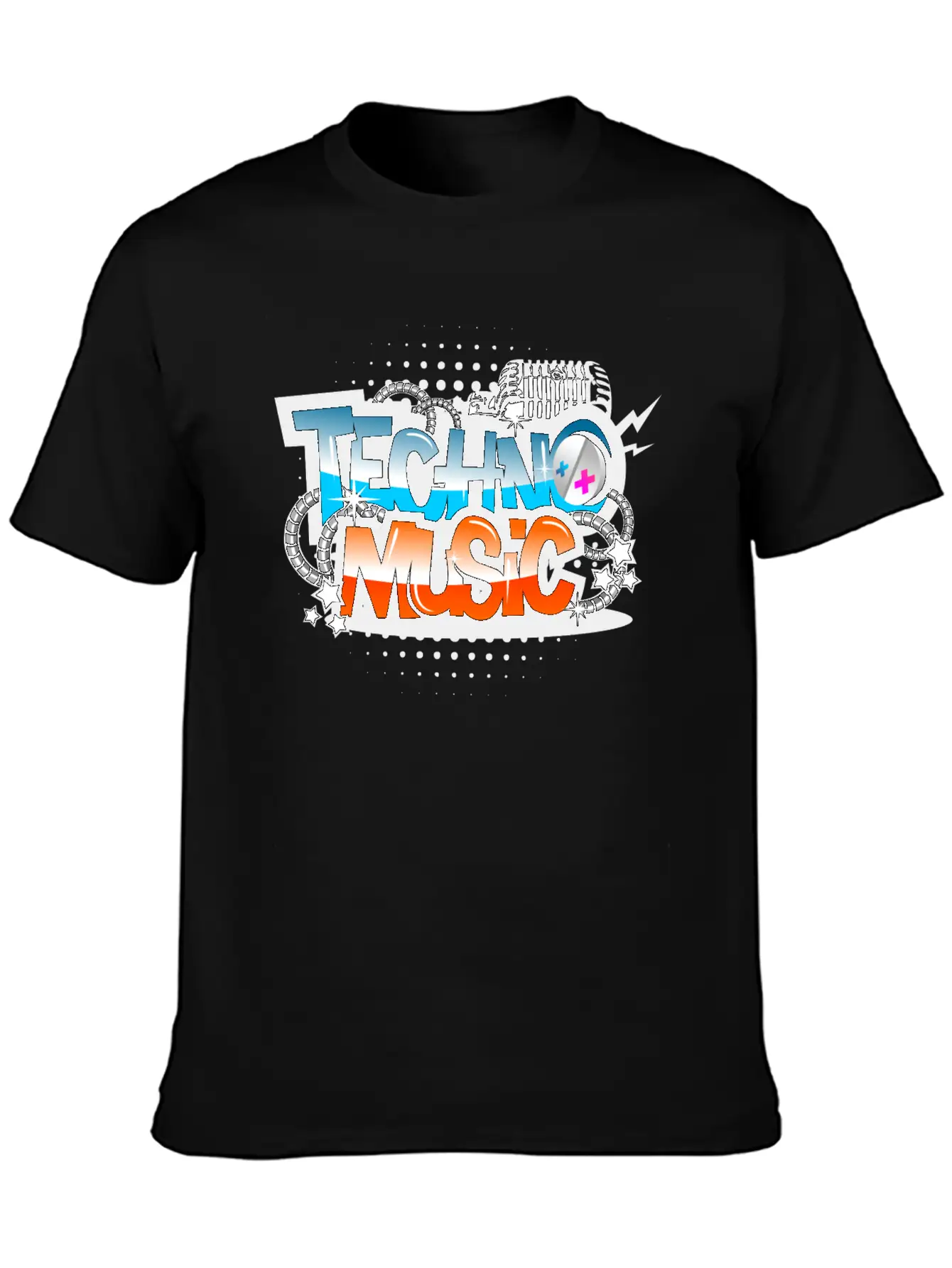 Techno Music Modern Fit Casual T-Shirt ��� Clean And Versatile Design