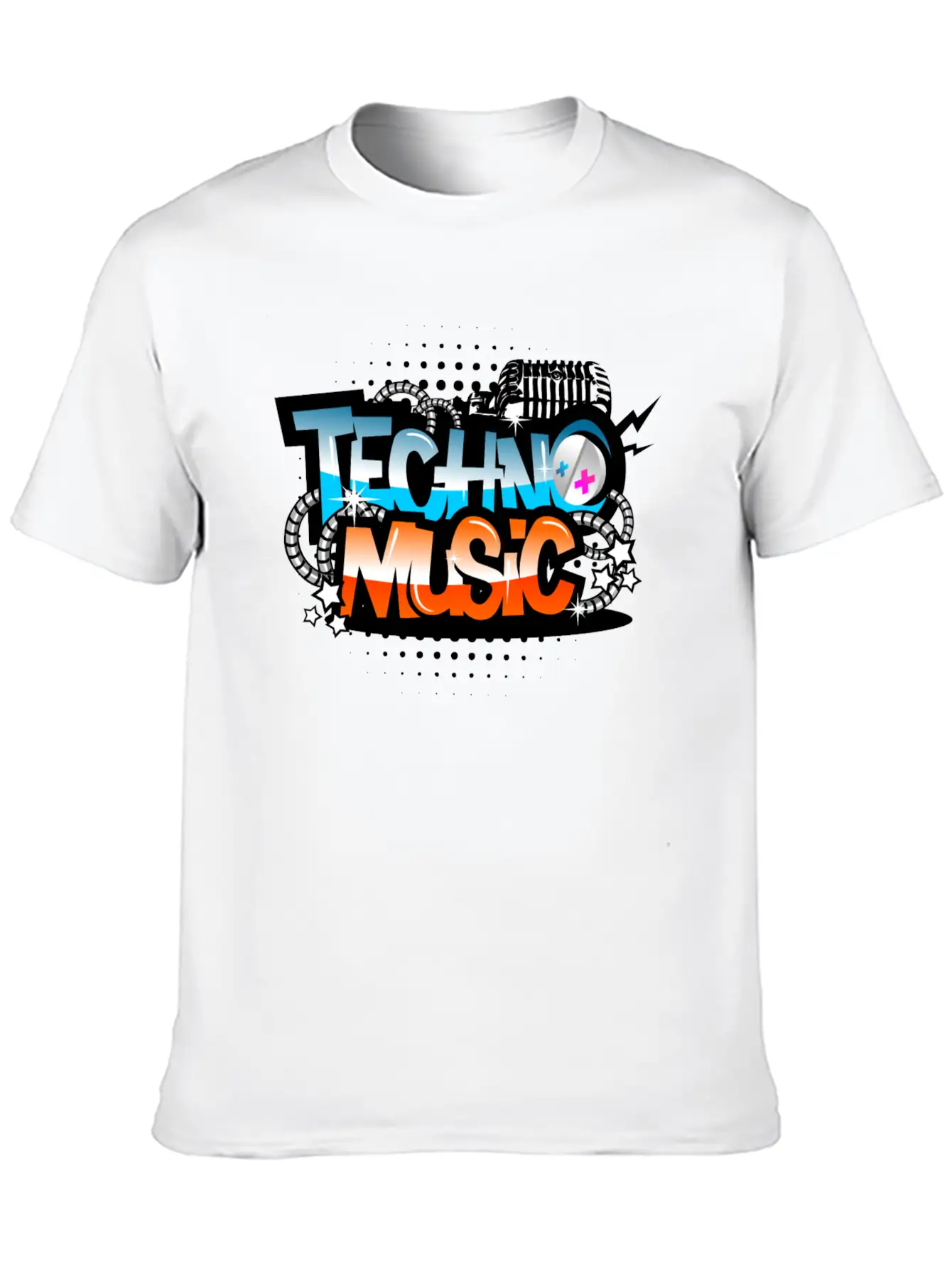 Techno Music Modern Fit Casual T-Shirt ��� Clean And Versatile Design