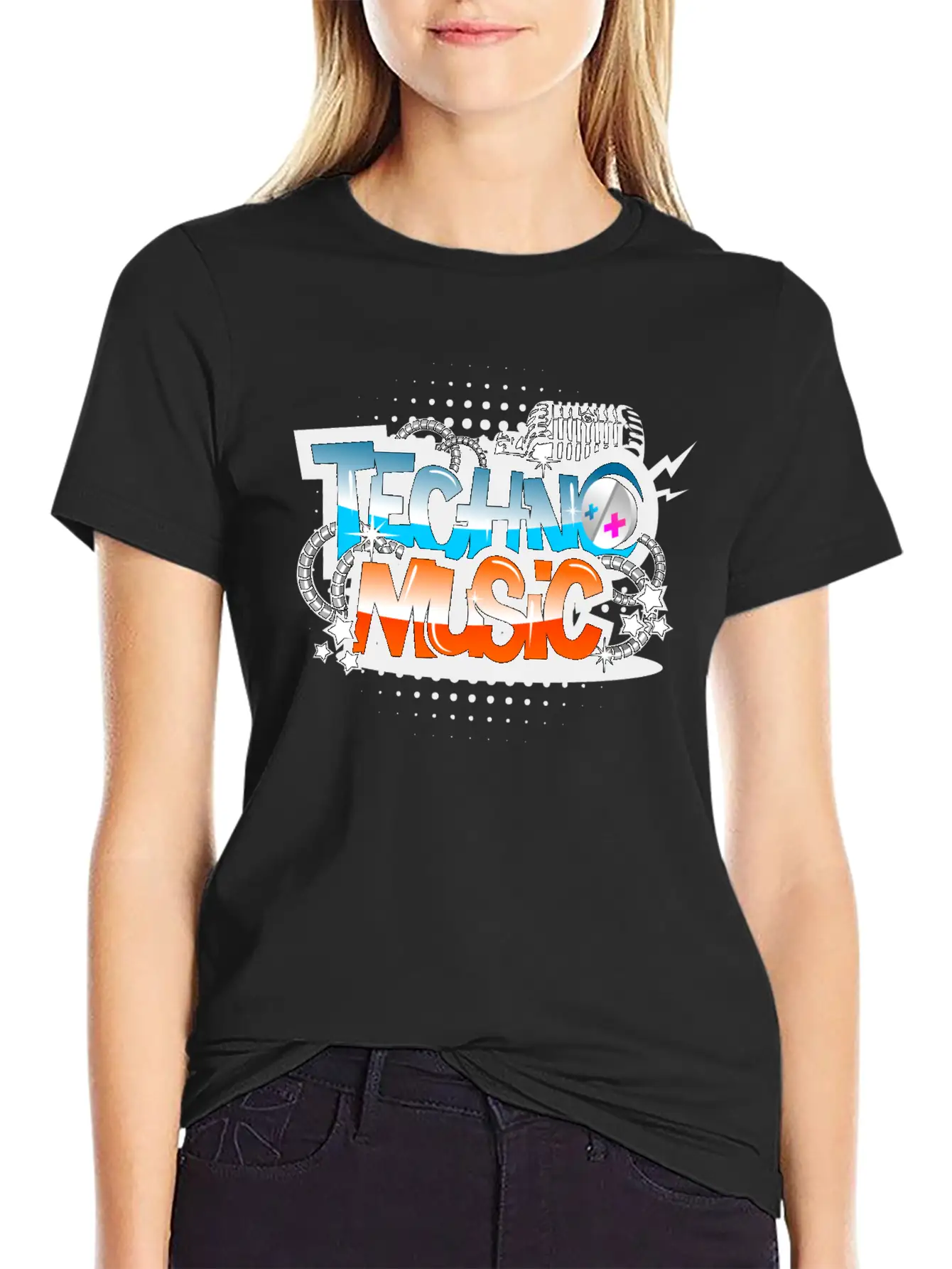 Techno Music Modern Fit Casual T-Shirt ��� Clean And Versatile Design