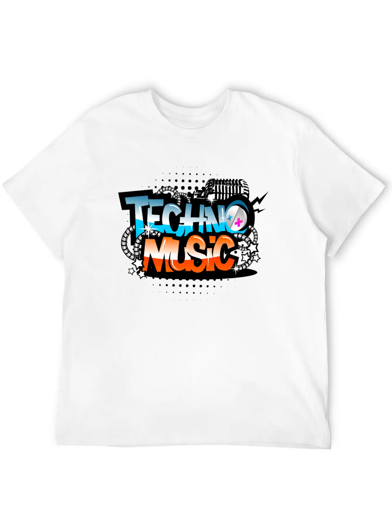 Techno Music Modern Fit Casual T-Shirt ��� Clean And Versatile Design