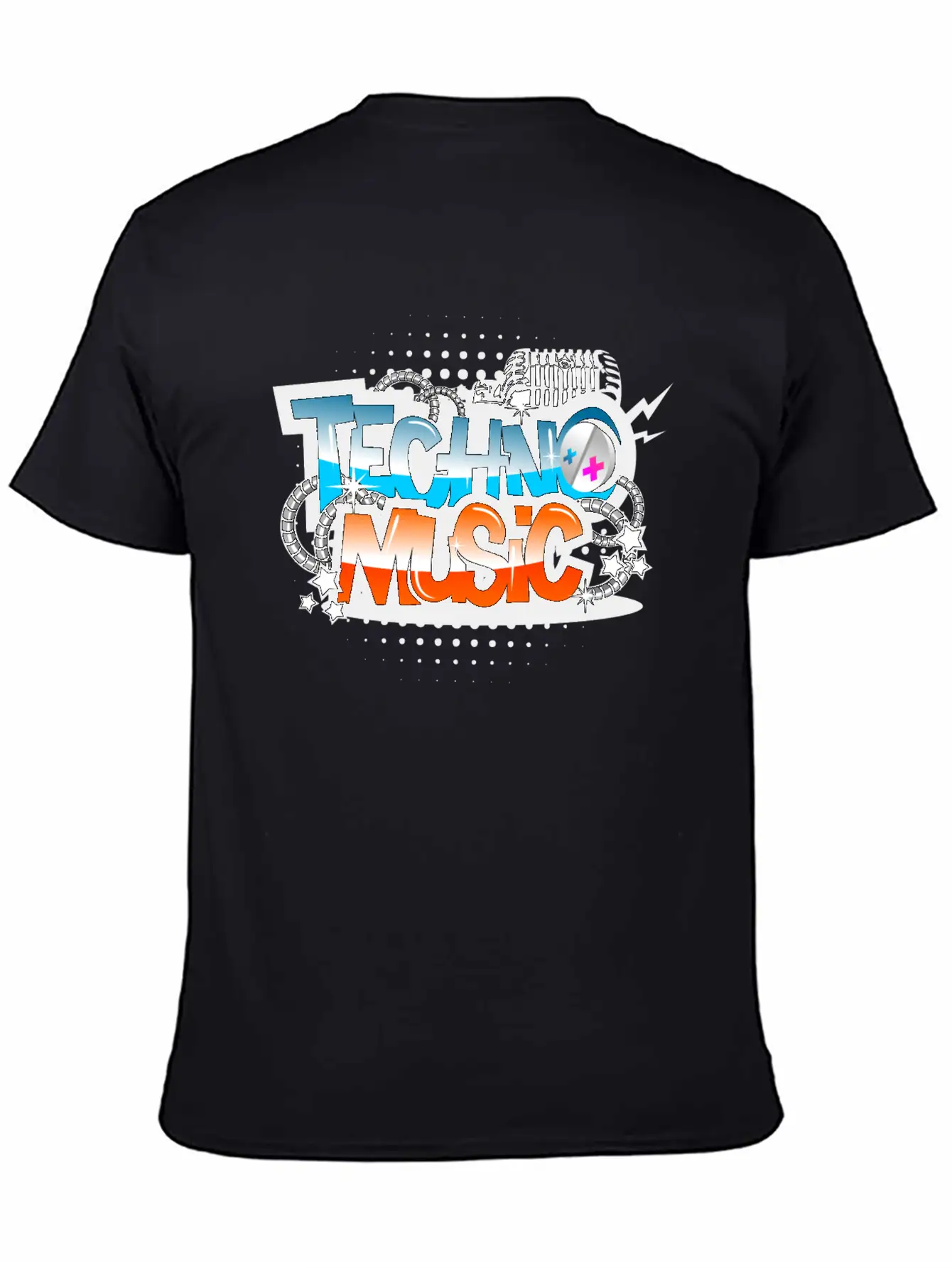 Techno Music Modern Fit Casual T-Shirt ��� Clean And Versatile Design