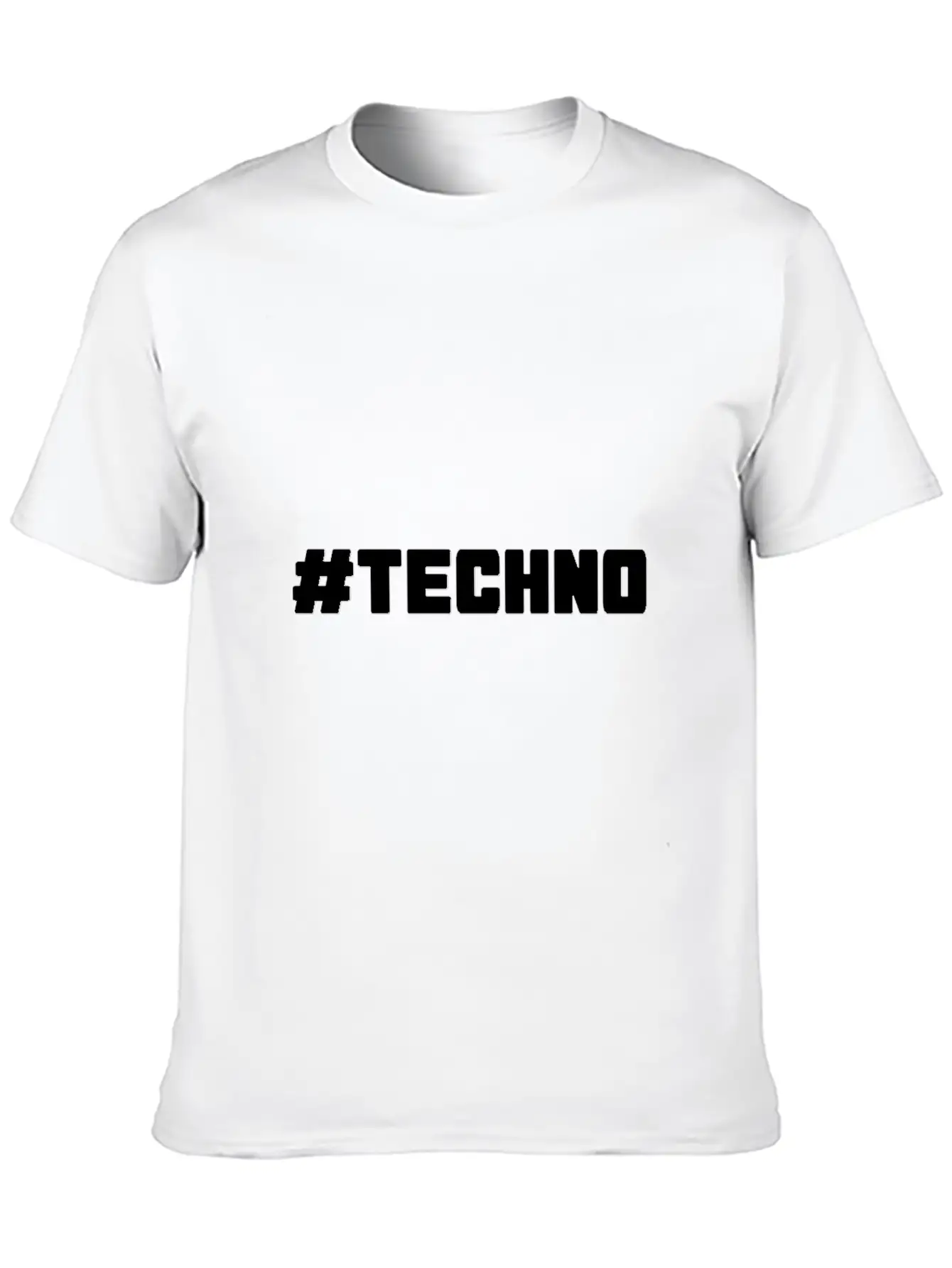 Techno - Music - # Techno # Basic Graphic T-Shirt – Daily Comfort In Soft Cotton