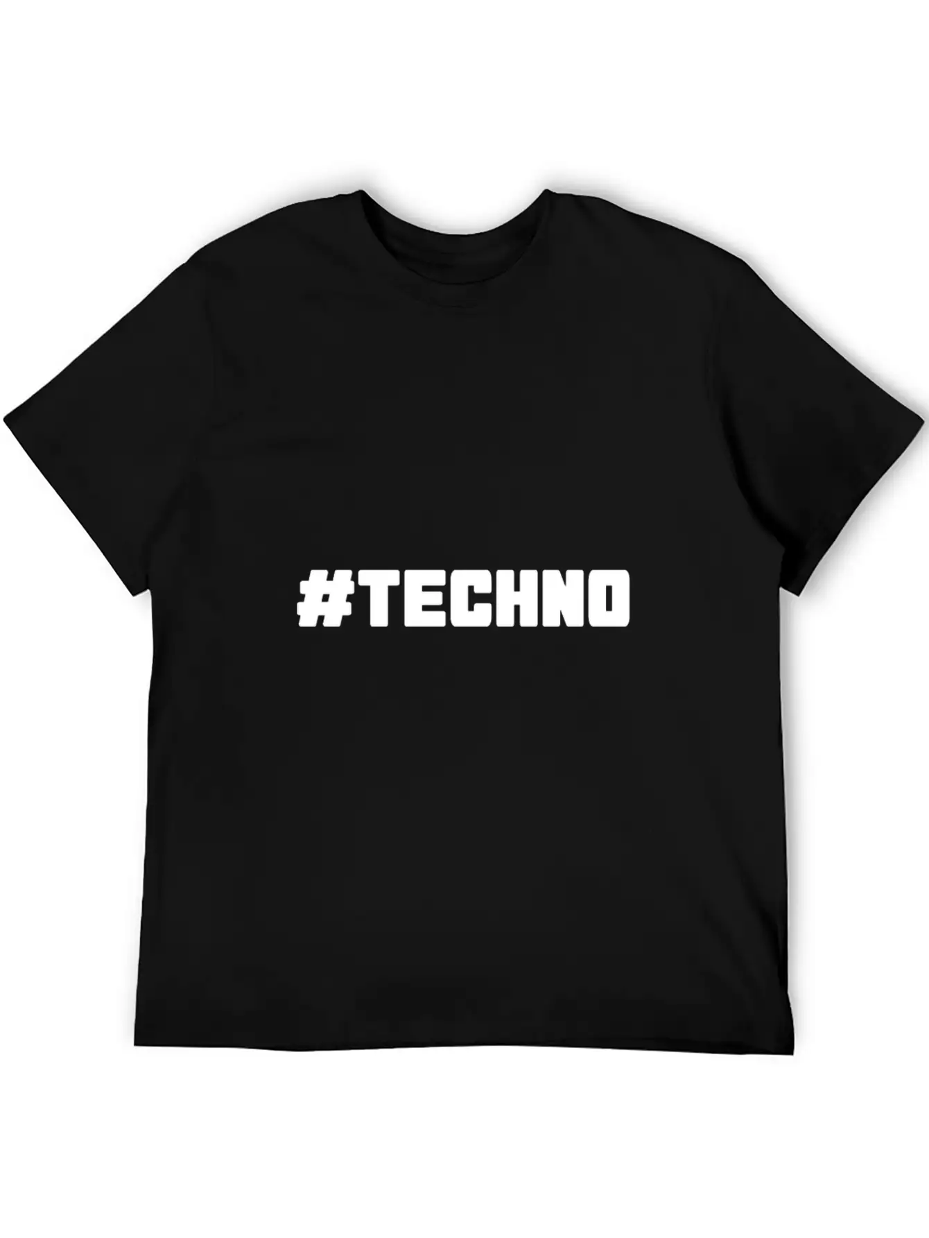 Techno - Music - # Techno # Basic Graphic T-Shirt – Daily Comfort In Soft Cotton