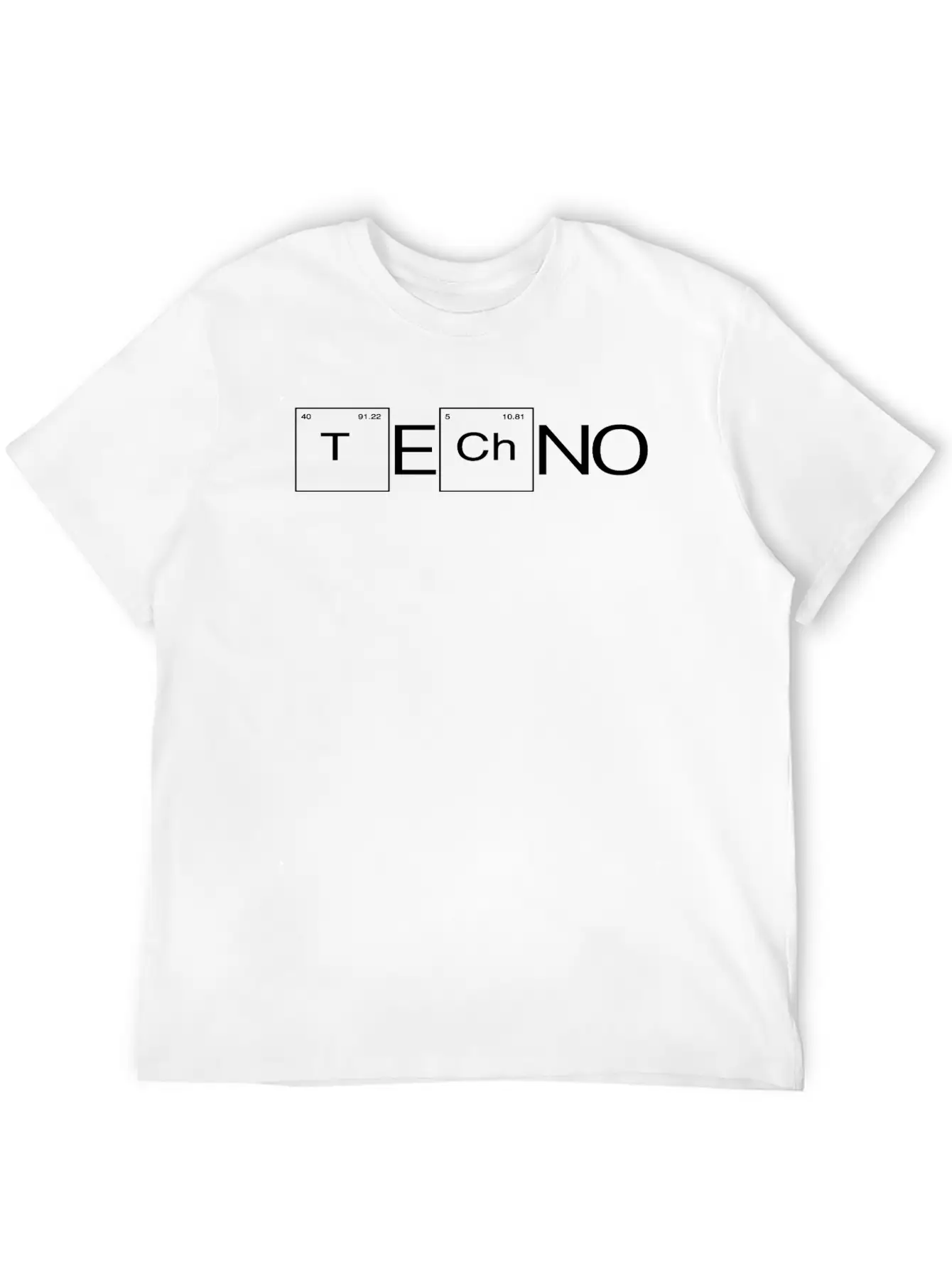 TeCHNo - Periodic Table Motif Relaxed Everyday Tee – Lightweight And Durable Cotton
