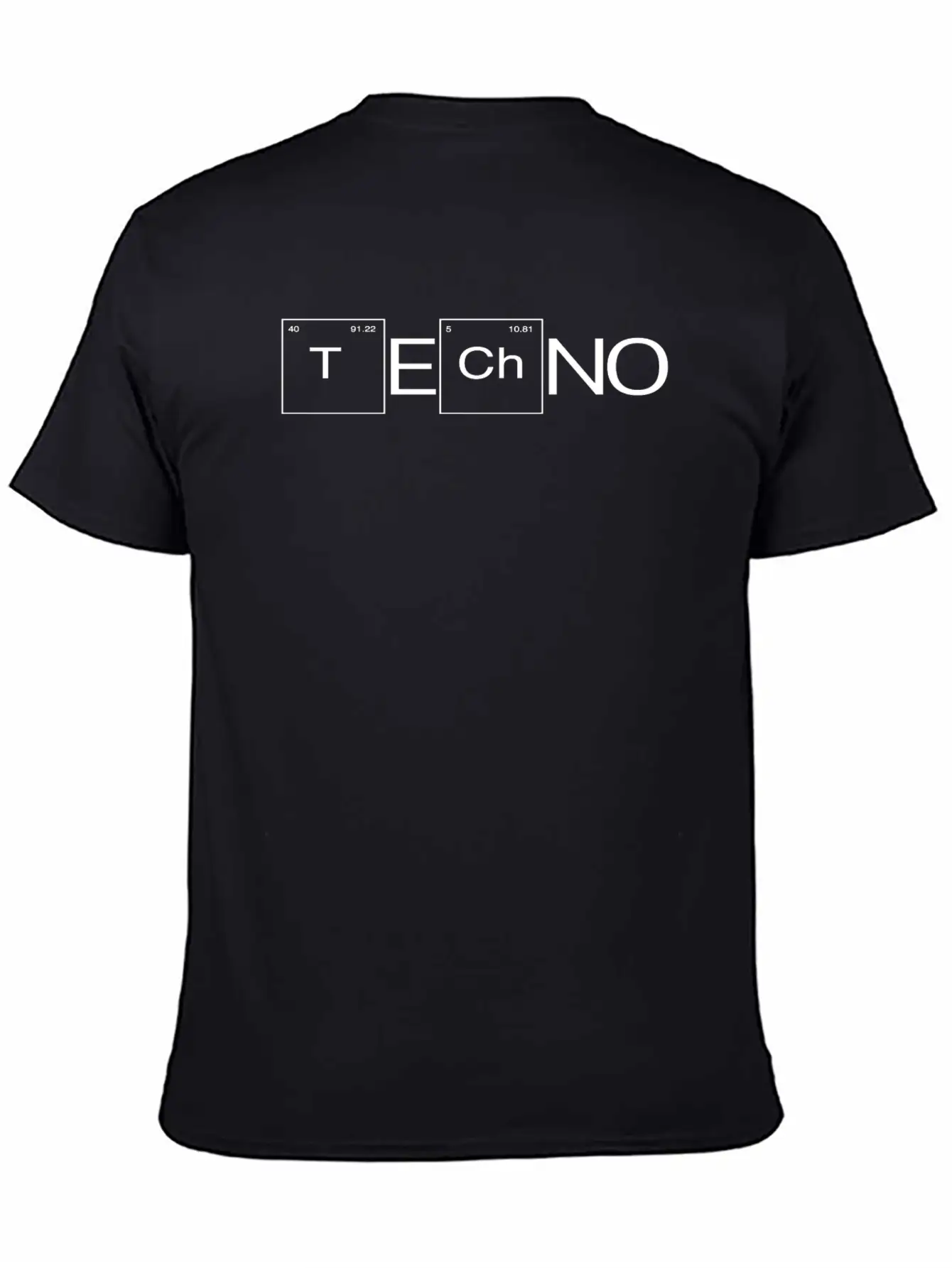 TeCHNo - Periodic Table Motif Relaxed Everyday Tee – Lightweight And Durable Cotton