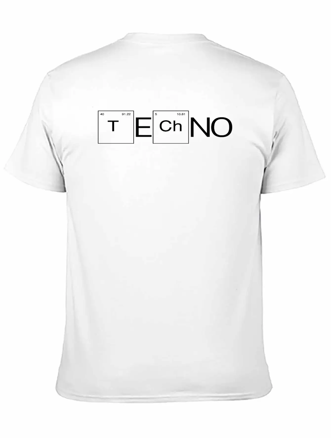 TeCHNo - Periodic Table Motif Relaxed Everyday Tee – Lightweight And Durable Cotton