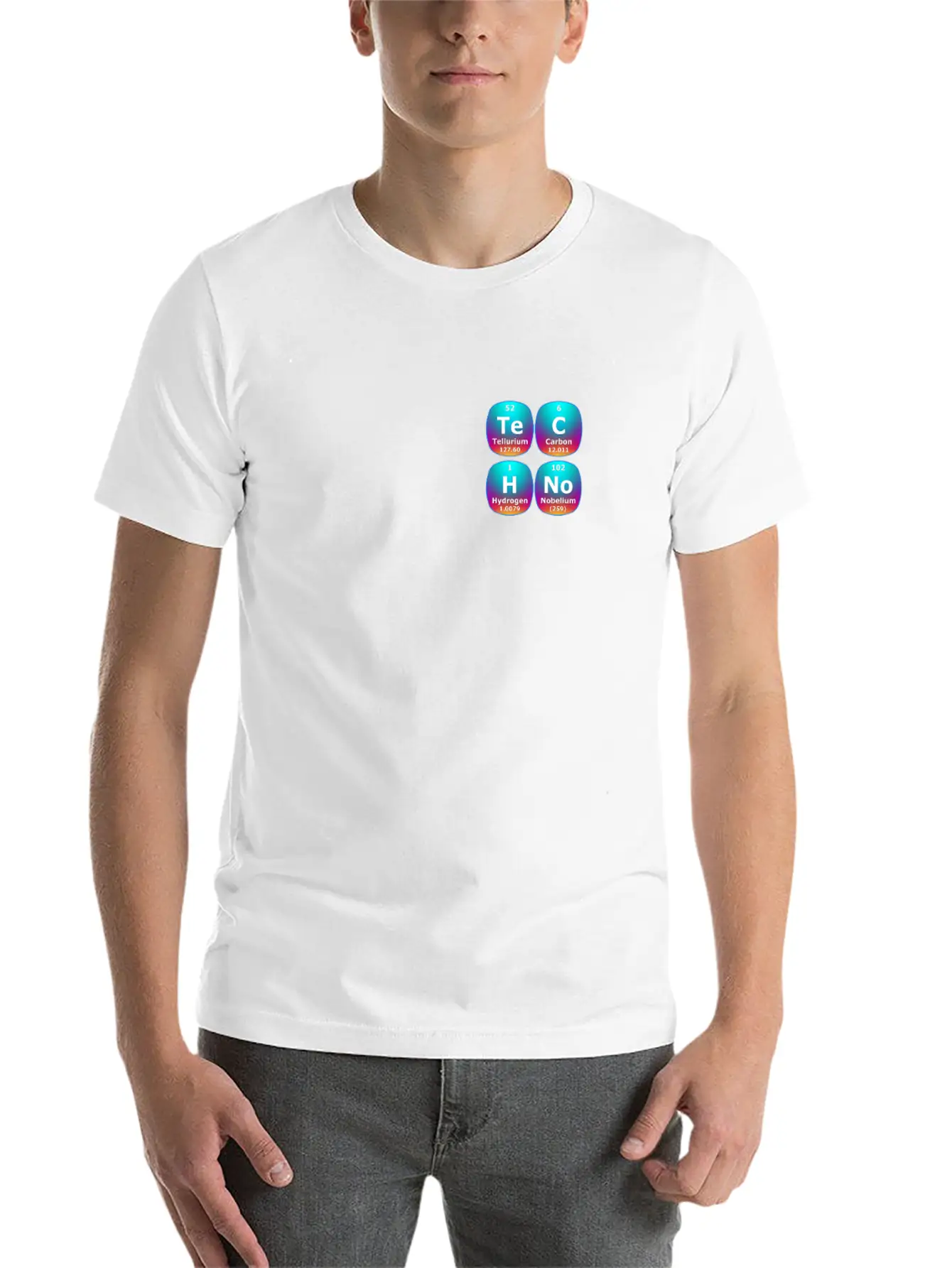 Techno Periodic Table – Perfect Rave & Festival Basic Graphic T-Shirt – Daily Comfort In Soft Cotton
