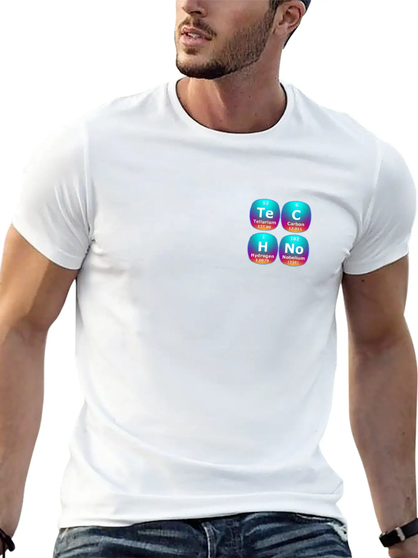 Techno Periodic Table – Perfect Rave & Festival Basic Graphic T-Shirt – Daily Comfort In Soft Cotton