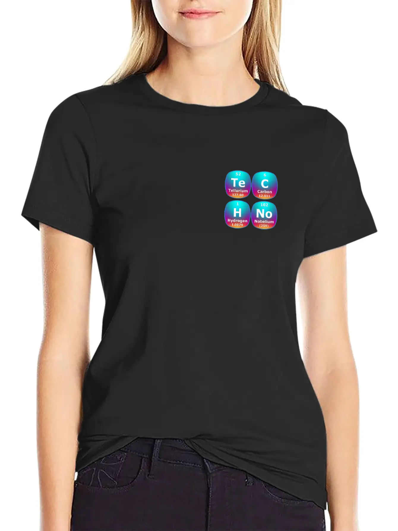 Techno Periodic Table – Perfect Rave & Festival Basic Graphic T-Shirt – Daily Comfort In Soft Cotton