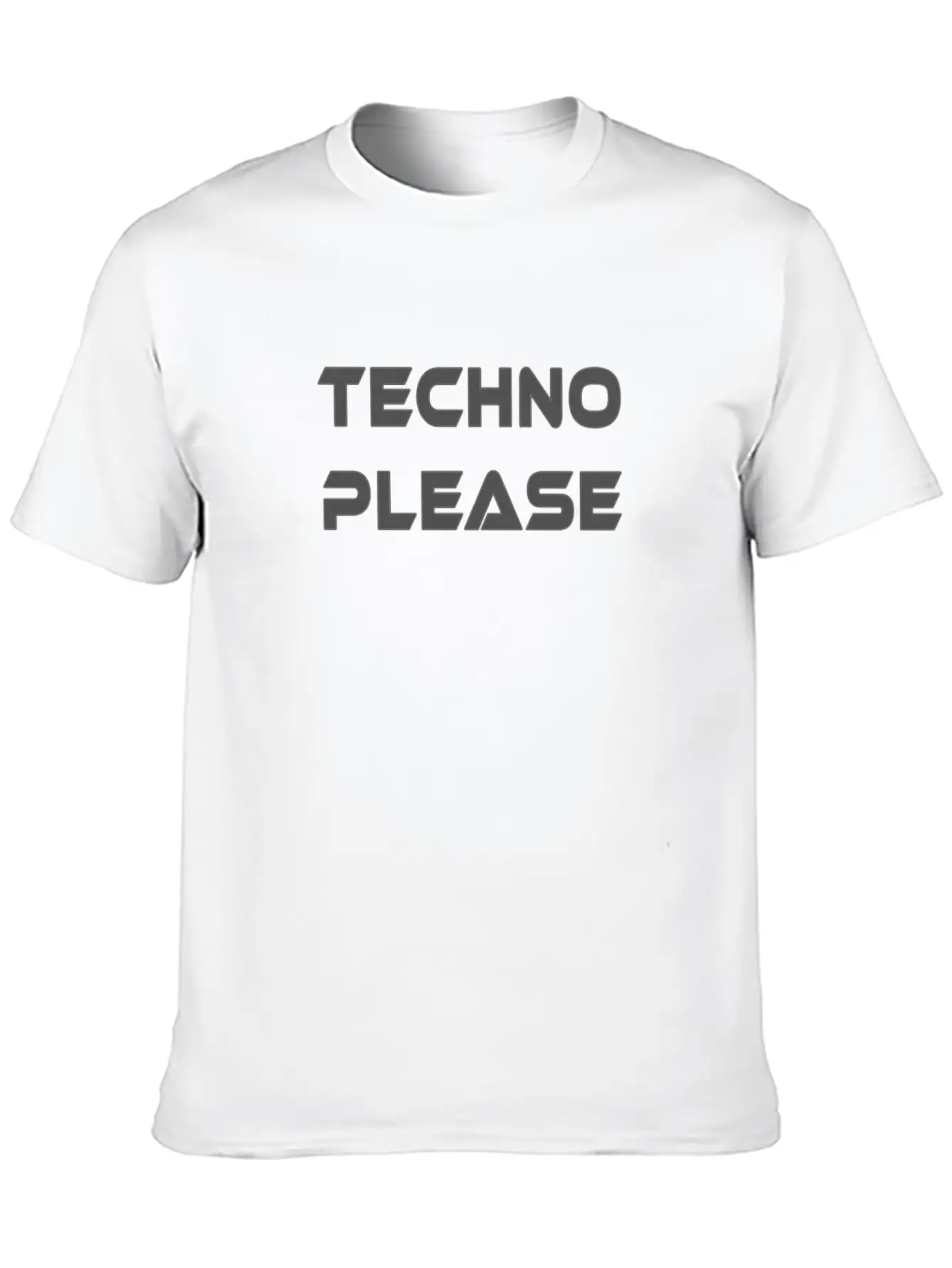 Techno Please Rave Music Dance Electro Underground Unisex Casual T-Shirt – Clean Design For Daily Comfort