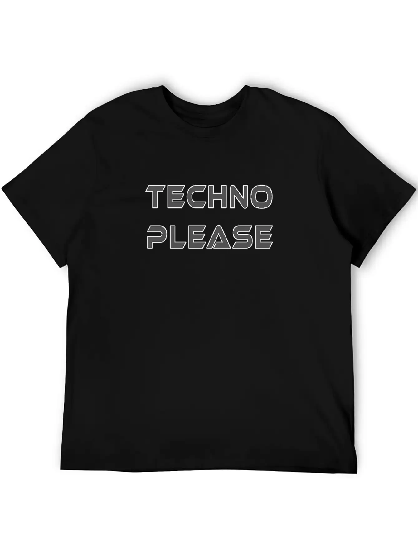 Techno Please Rave Music Dance Electro Underground Unisex Casual T-Shirt – Clean Design For Daily Comfort