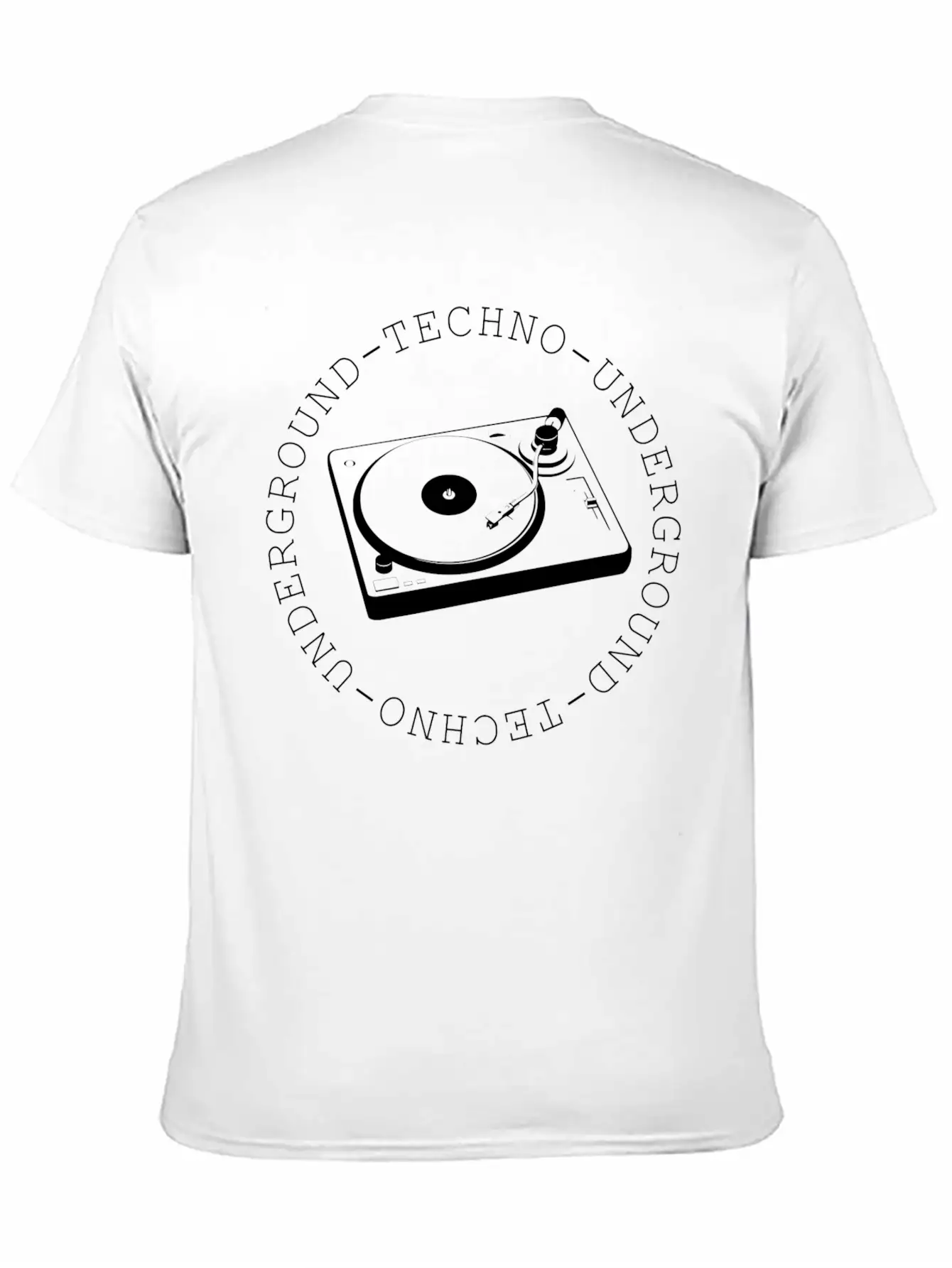 Techno - Techno Music - Turntable - Vinyl Lightweight Cotton T-Shirt – Daily Comfort Graphic Shirt