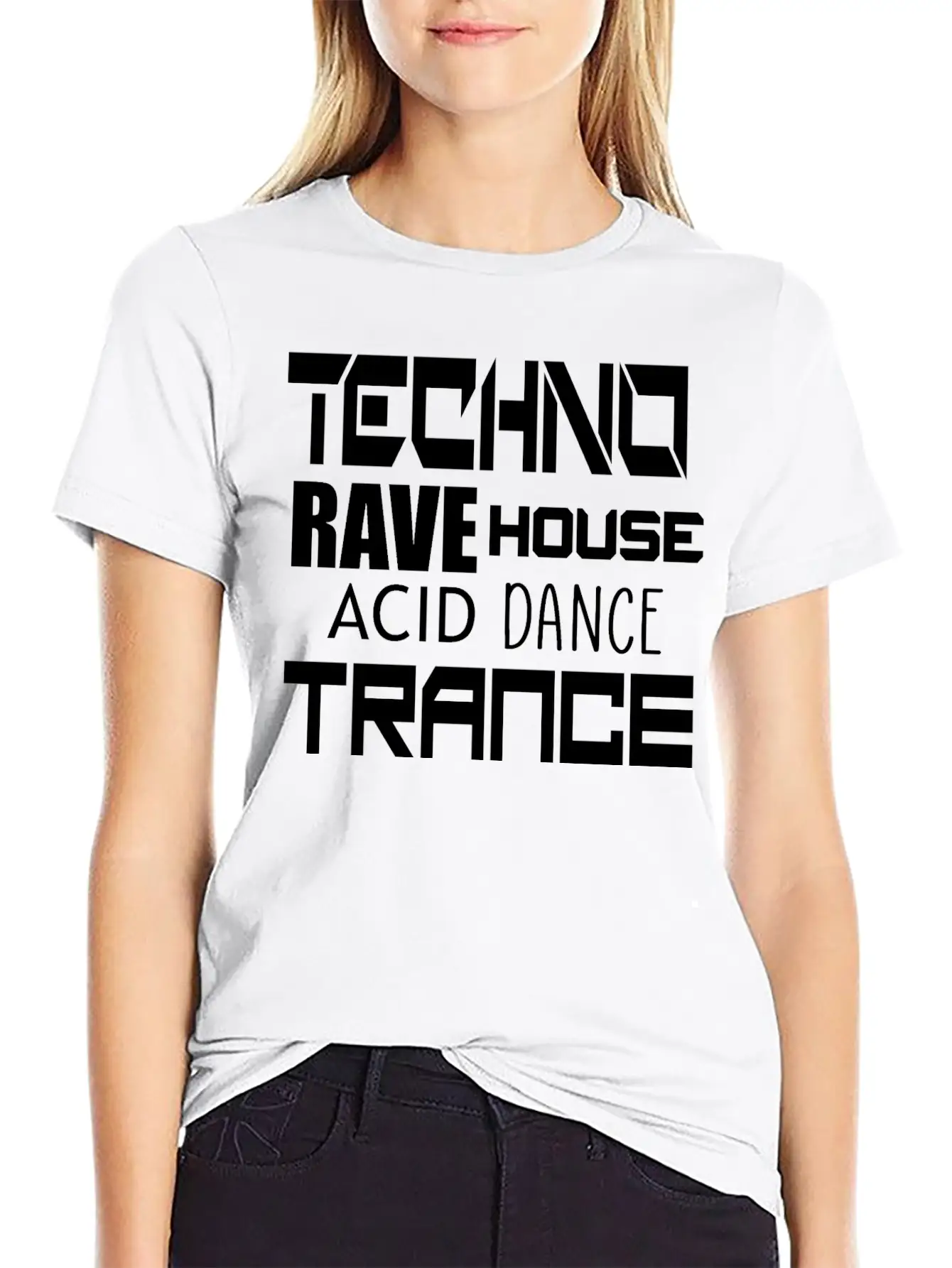 Techno Trance Dance Unisex Casual T-Shirt ��� Clean Design For Daily Comfort