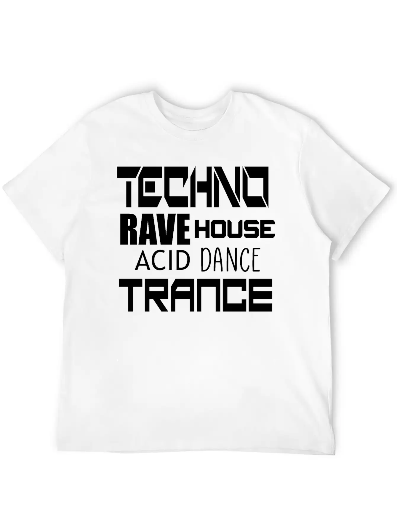 Techno Trance Dance Unisex Casual T-Shirt ��� Clean Design For Daily Comfort