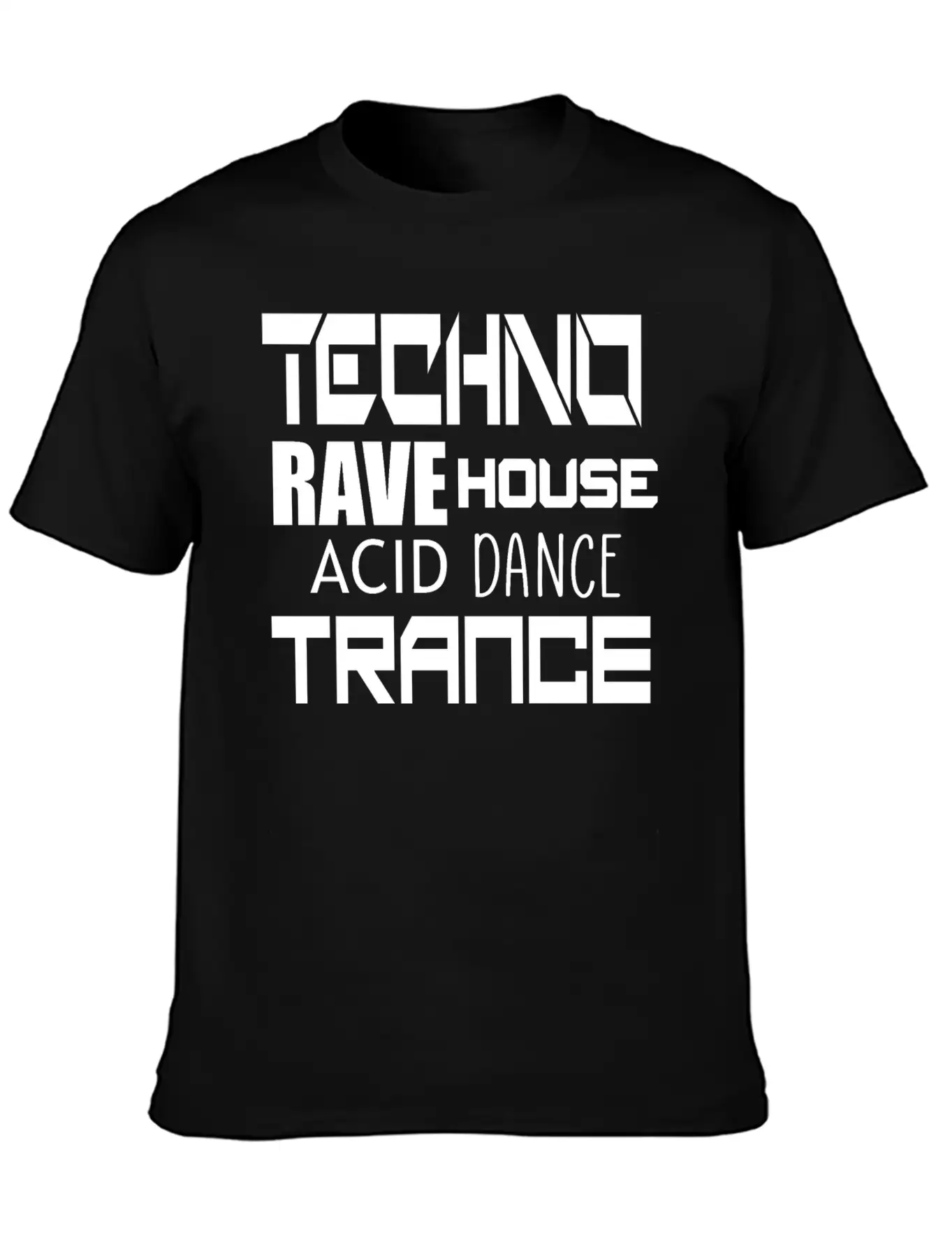 Techno Trance Dance Unisex Casual T-Shirt ��� Clean Design For Daily Comfort