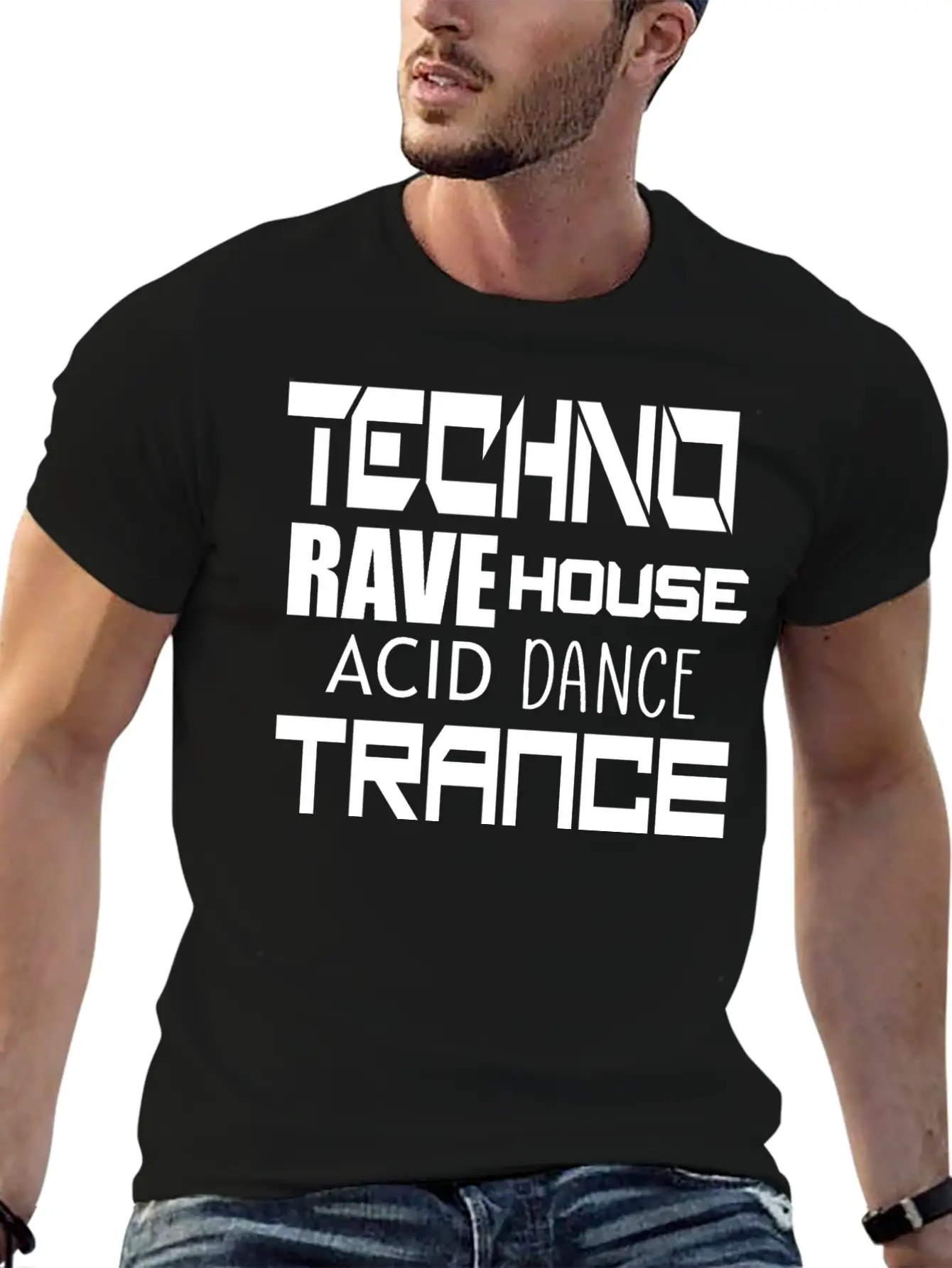 Techno Trance Dance Unisex Casual T-Shirt ��� Clean Design For Daily Comfort
