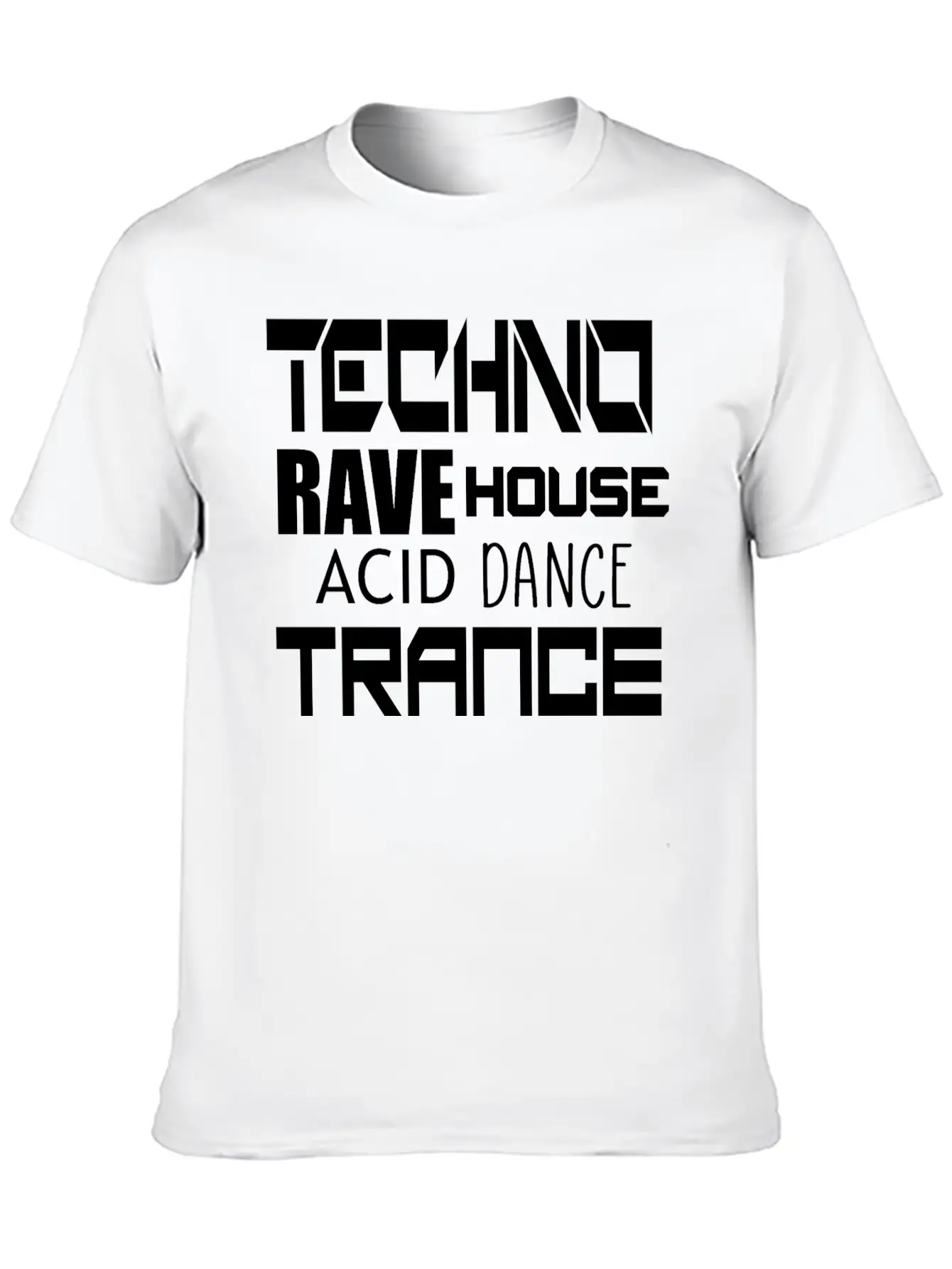 Techno Trance Dance Unisex Casual T-Shirt ��� Clean Design For Daily Comfort