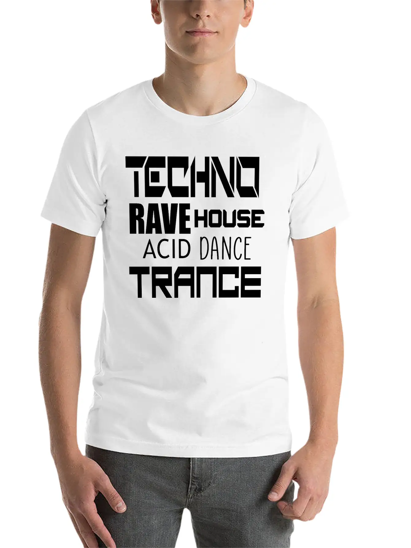 Techno Trance Dance Unisex Casual T-Shirt ��� Clean Design For Daily Comfort