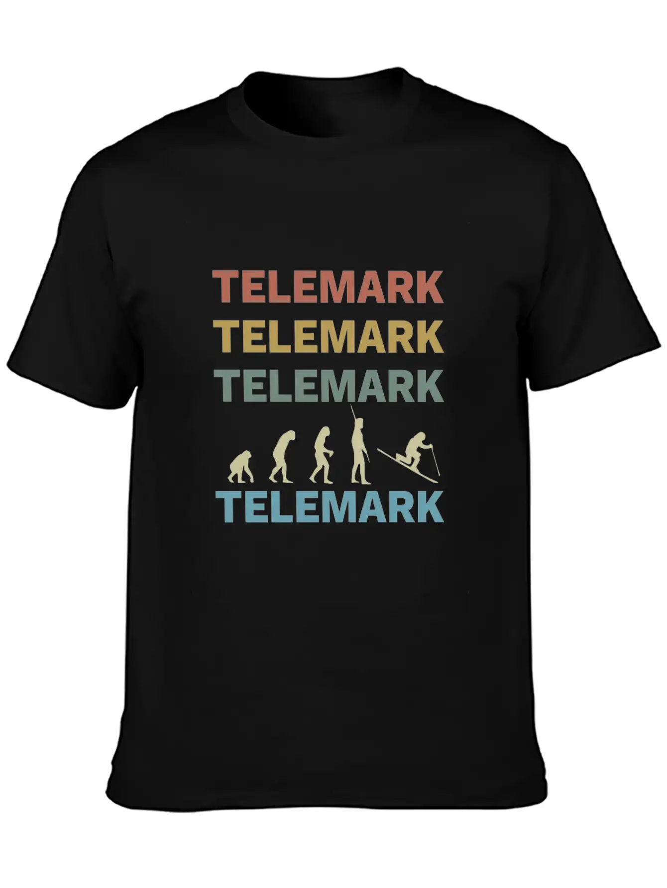 Telemark Uphill Skiing Free Heel Ski Evolution Soft Cotton Short Sleeve Tee – Unisex Wardrobe Staple