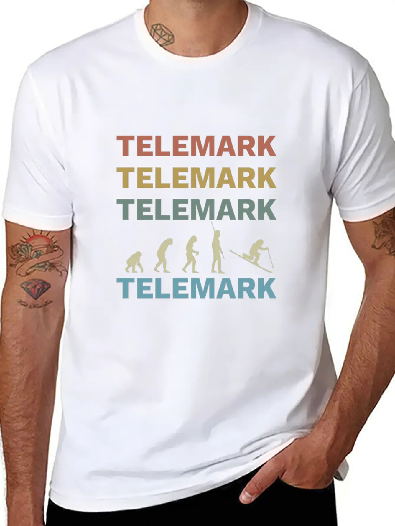 Telemark Uphill Skiing Free Heel Ski Evolution Soft Cotton Short Sleeve Tee – Unisex Wardrobe Staple