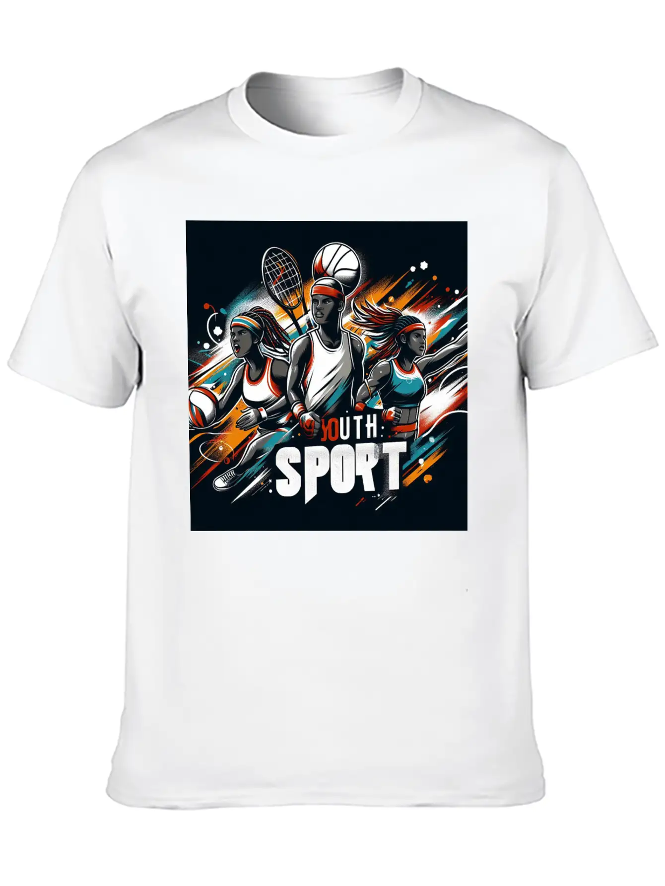 Tennis Challenge Modern Fit Casual T-Shirt ��� Clean And Versatile Design