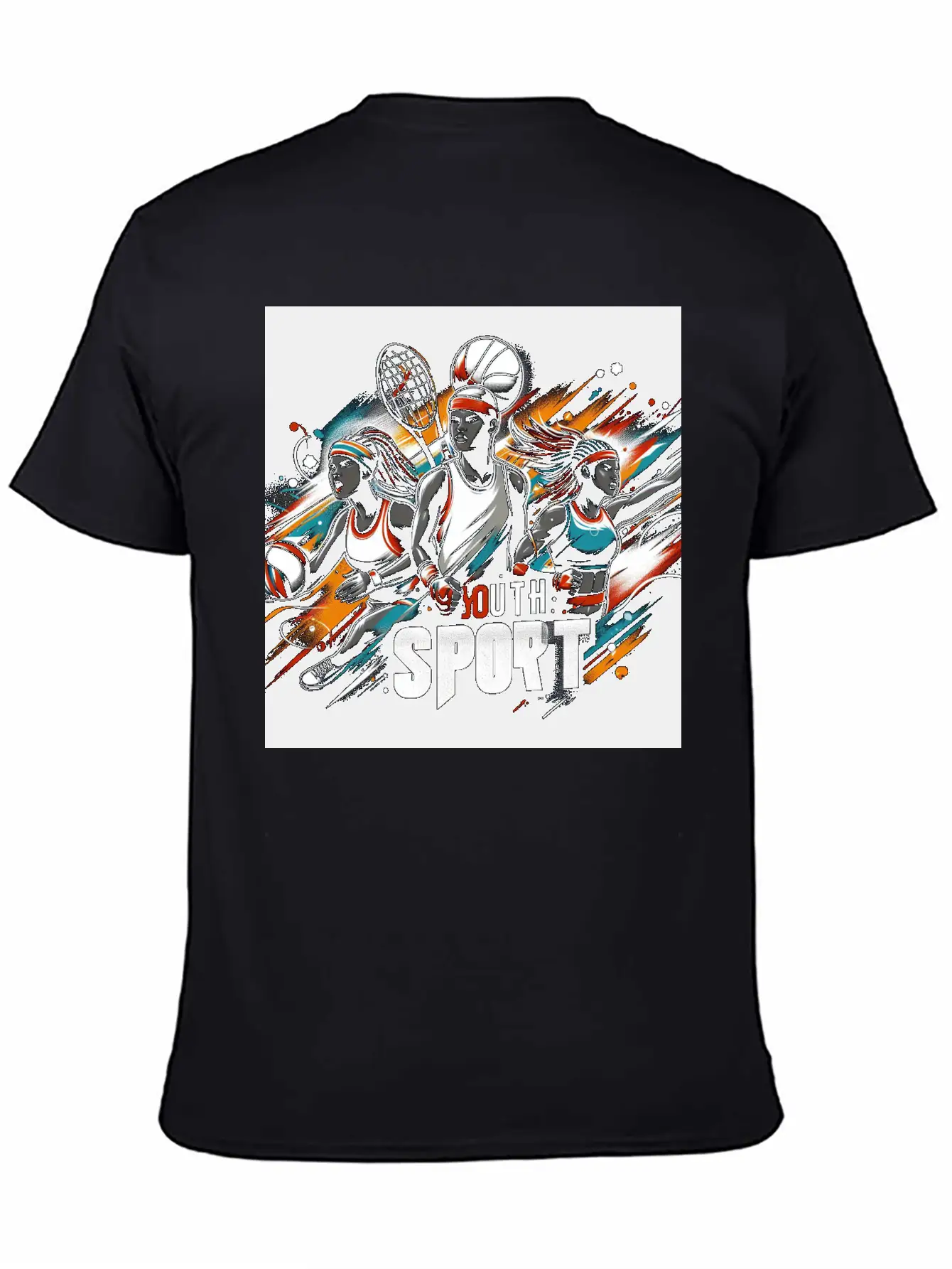 Tennis Challenge Modern Fit Casual T-Shirt ��� Clean And Versatile Design