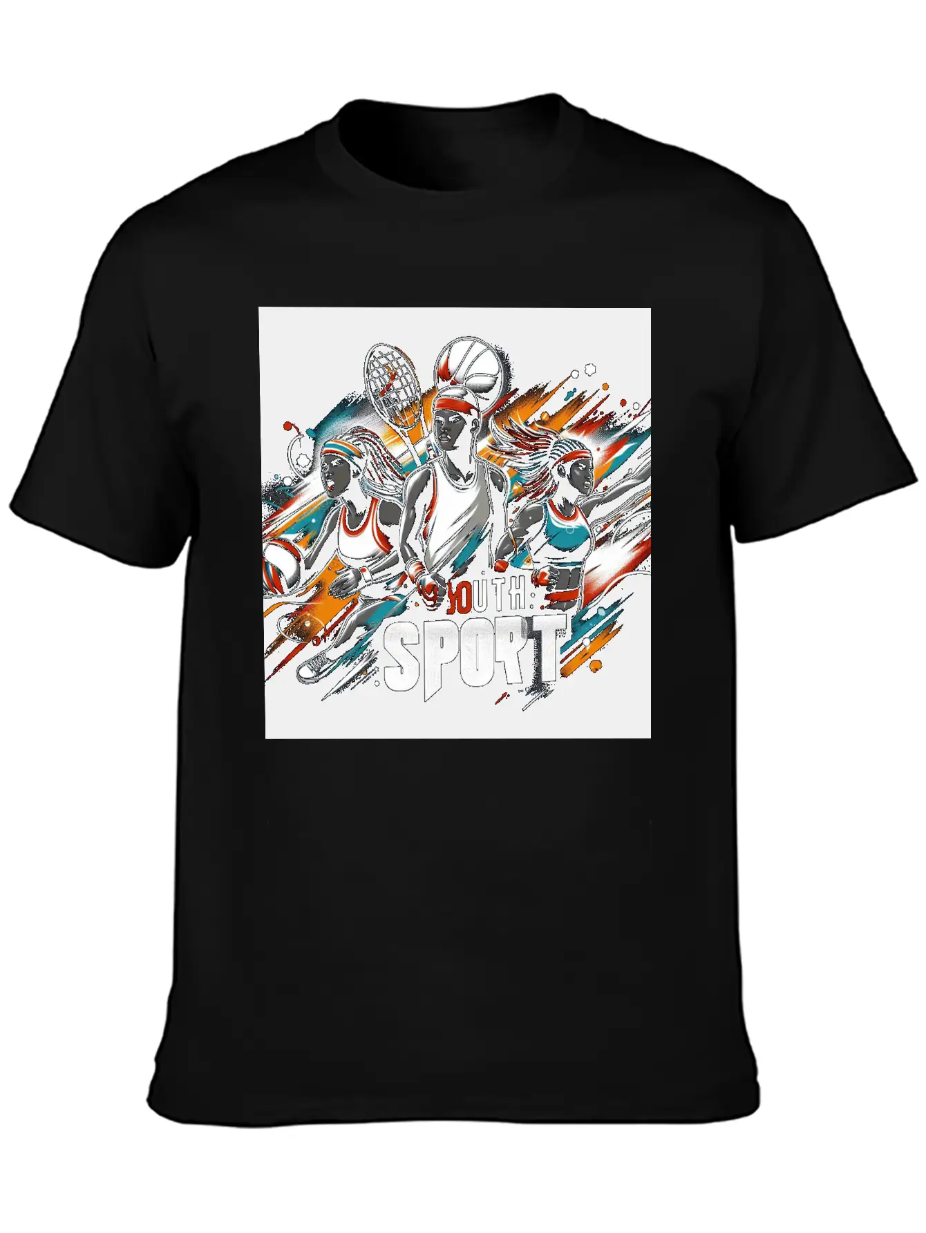 Tennis Challenge Modern Fit Casual T-Shirt ��� Clean And Versatile Design