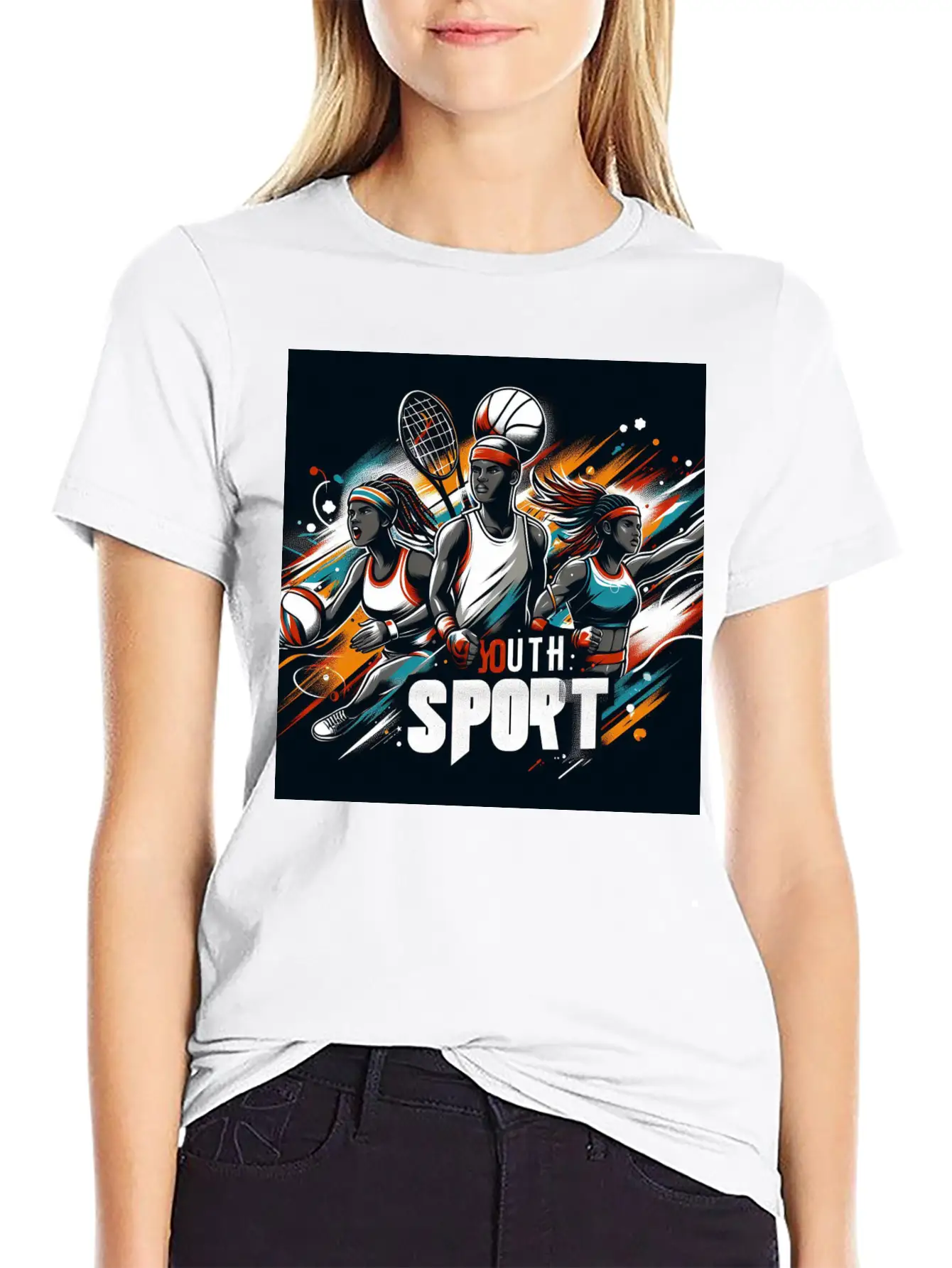 Tennis Challenge Modern Fit Casual T-Shirt ��� Clean And Versatile Design