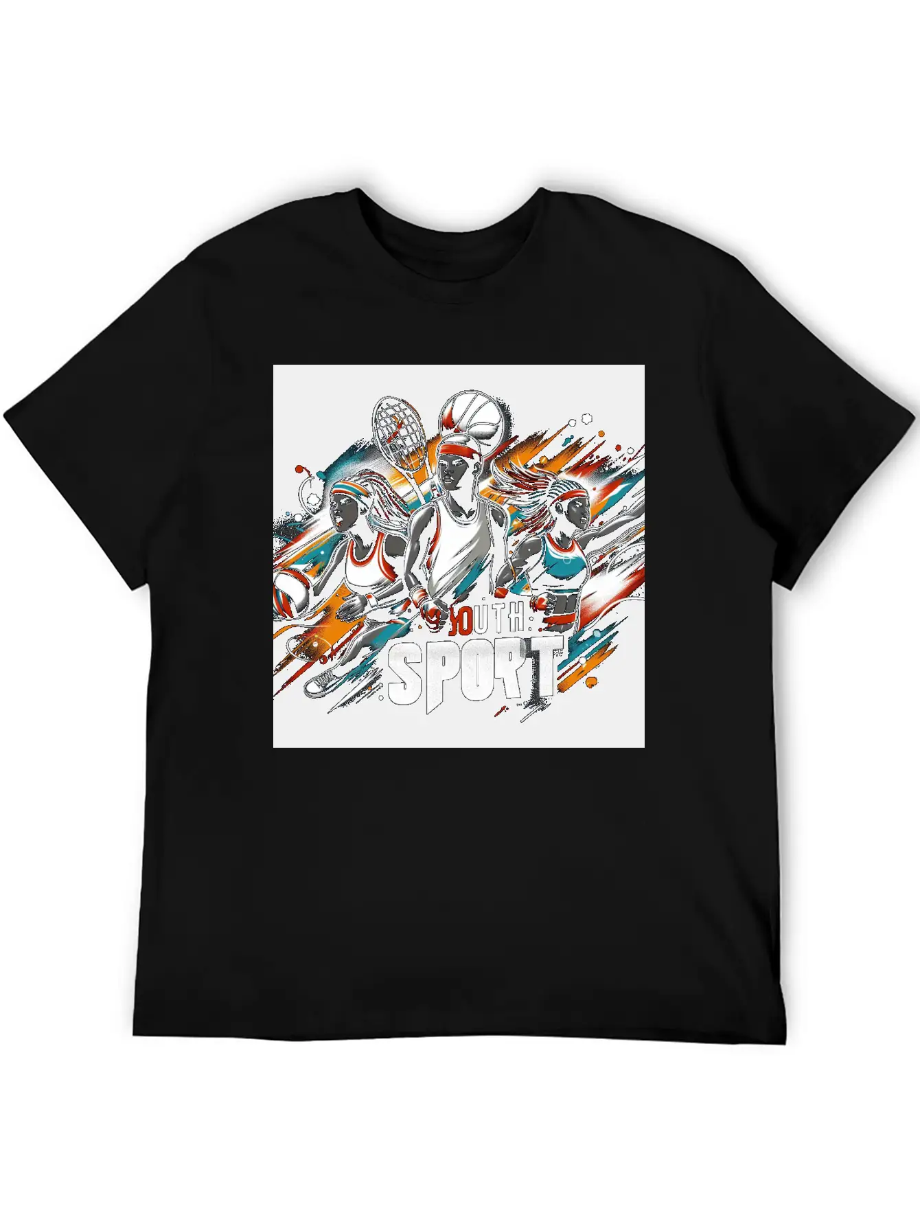 Tennis Challenge Modern Fit Casual T-Shirt ��� Clean And Versatile Design