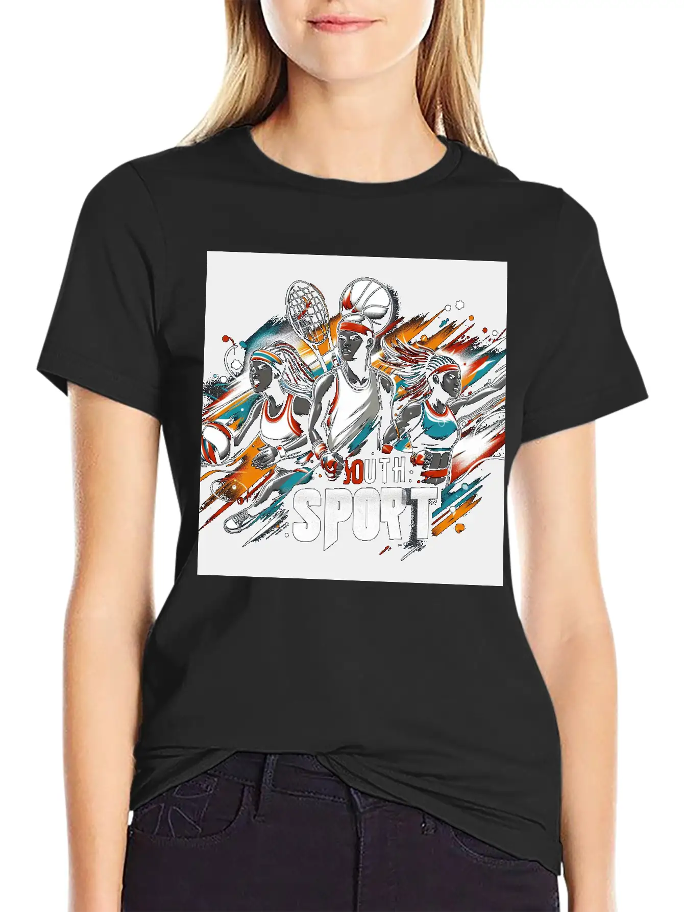 Tennis Challenge Modern Fit Casual T-Shirt ��� Clean And Versatile Design