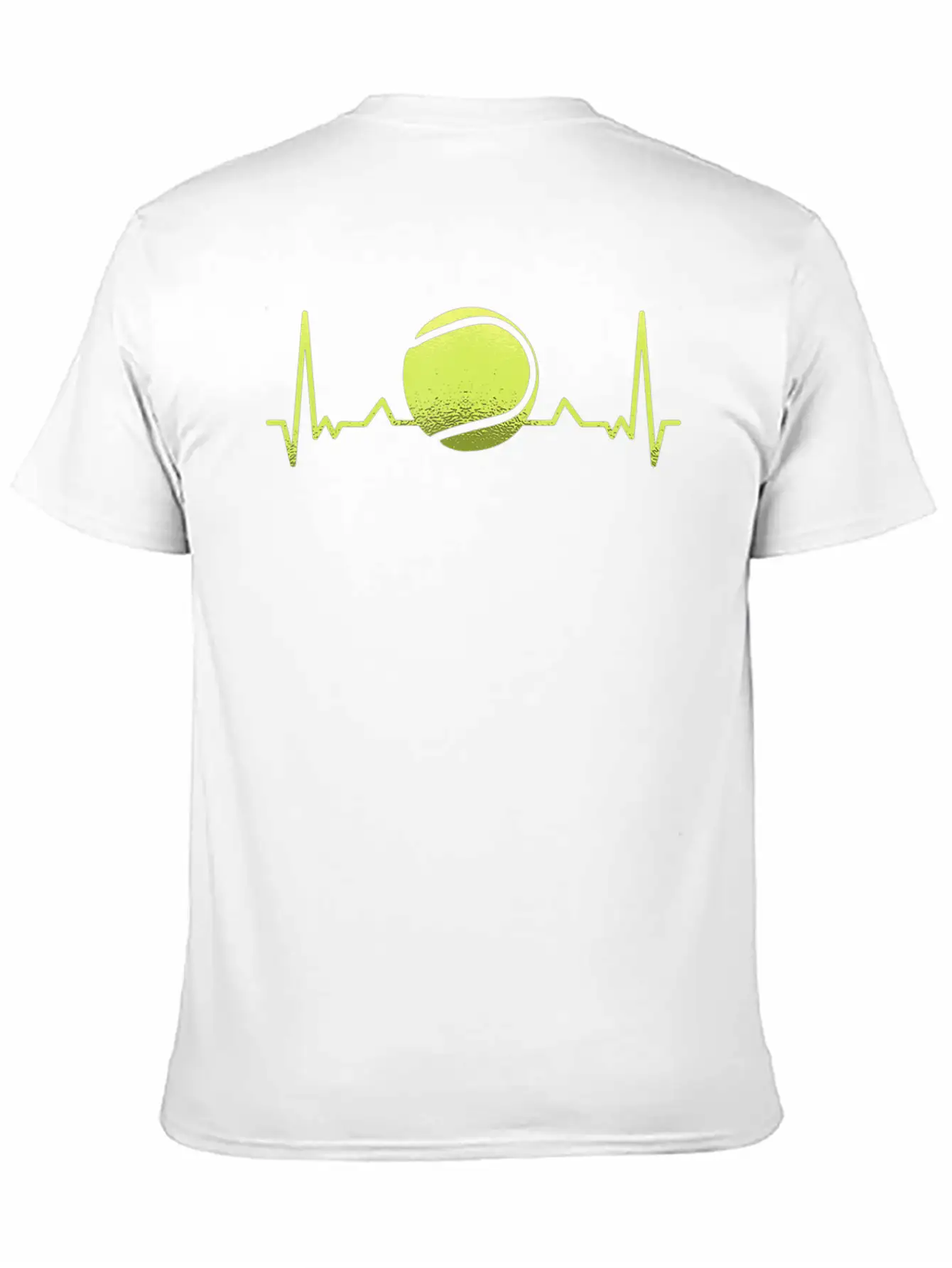 Tennis Heartbeat ECG Tennis Player Tennis Trainer Unisex Casual T-Shirt – Clean Design For Daily Comfort
