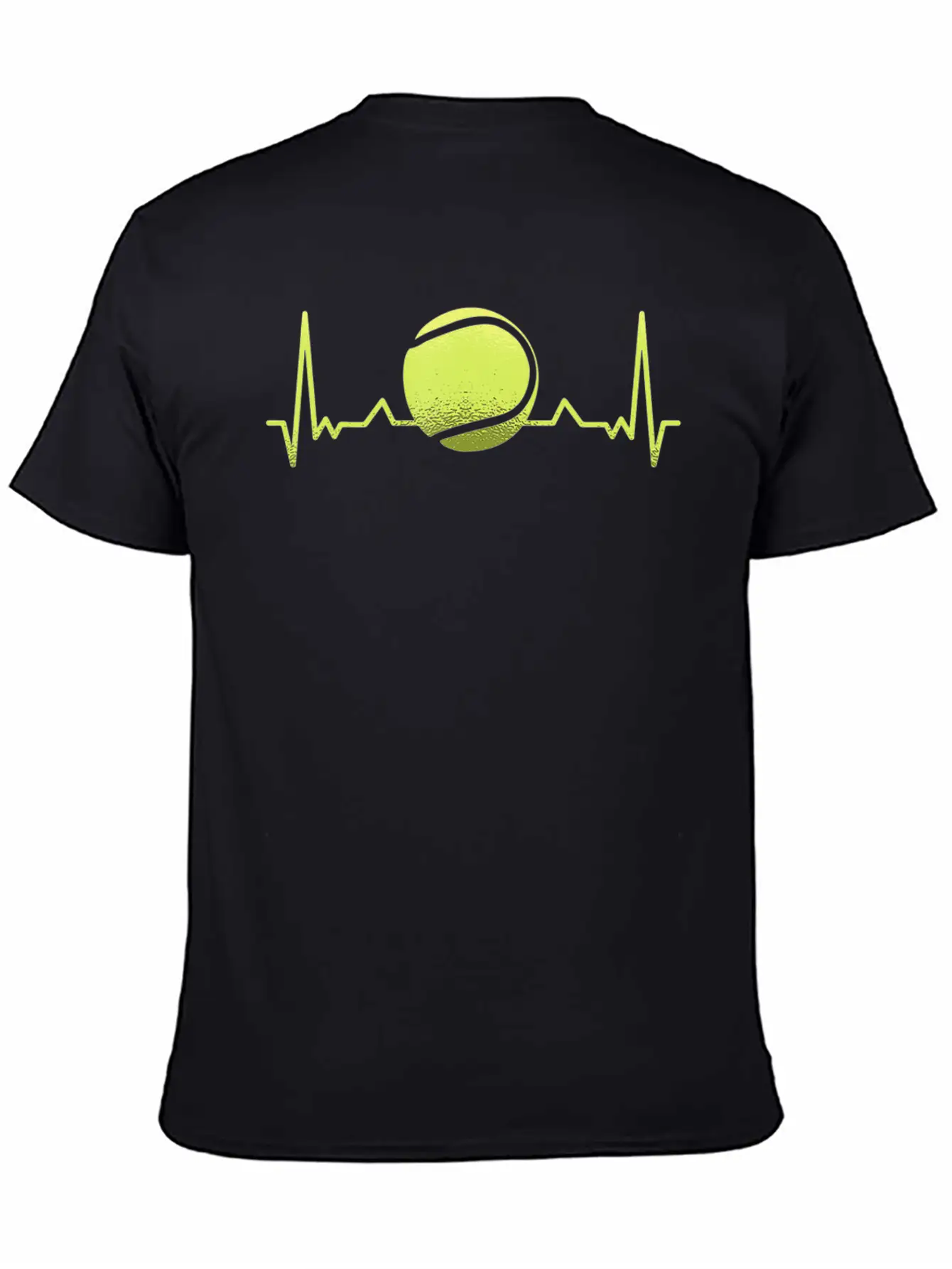 Tennis Heartbeat ECG Tennis Player Tennis Trainer Unisex Casual T-Shirt – Clean Design For Daily Comfort