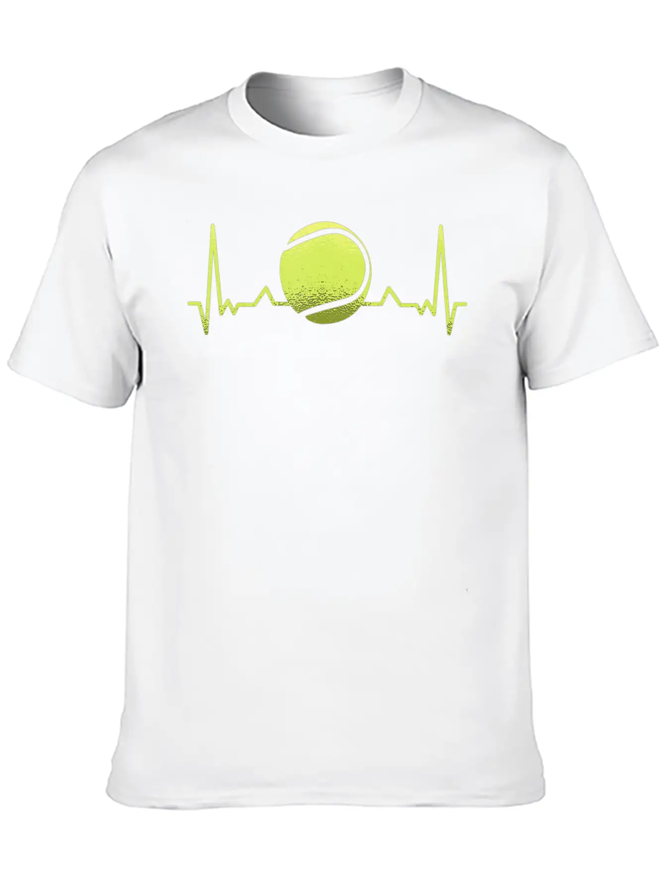 Tennis Heartbeat ECG Tennis Player Tennis Trainer Unisex Casual T-Shirt – Clean Design For Daily Comfort