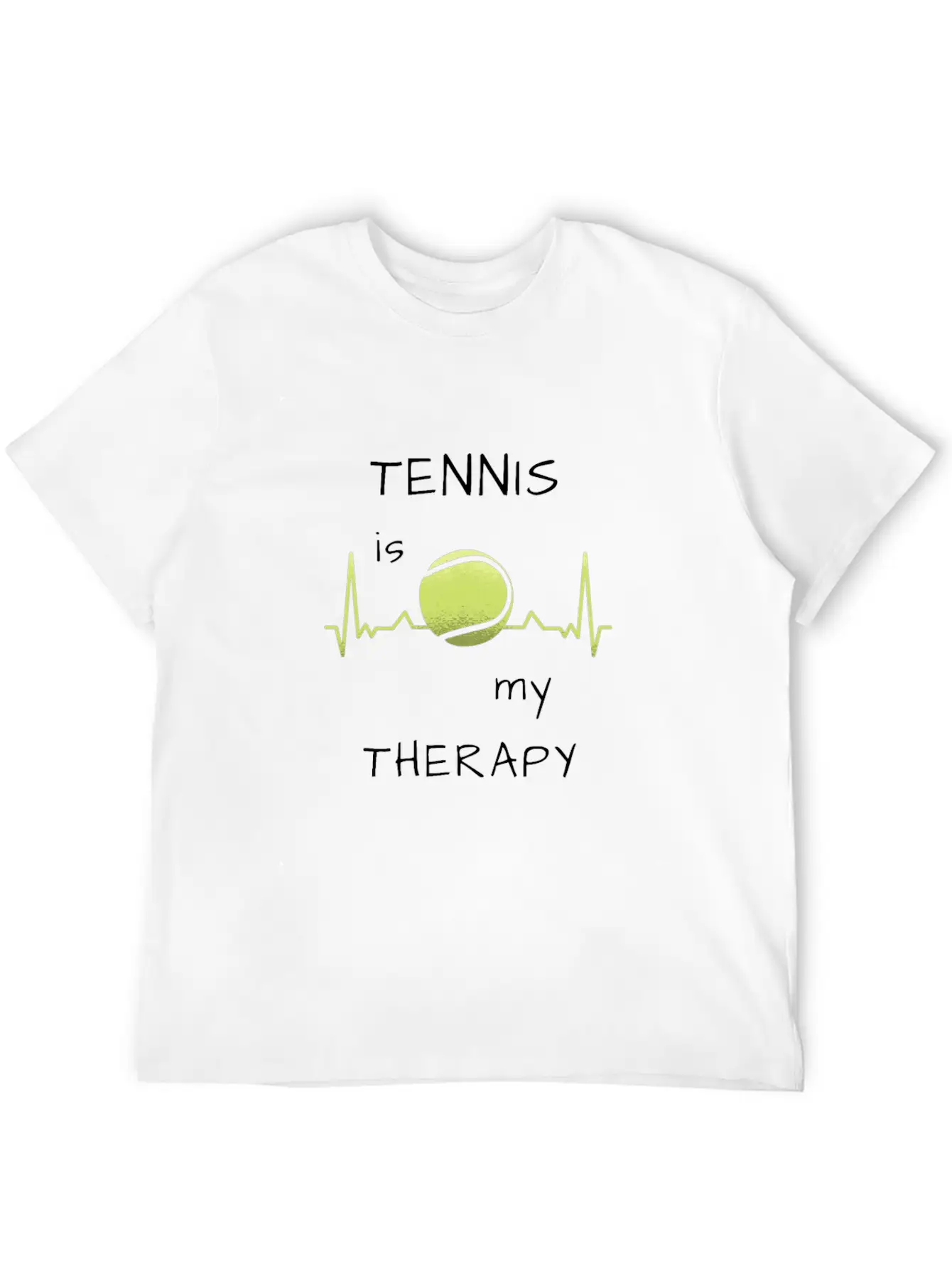 Tennis Is My Therapy Soft Cotton Short Sleeve Tee – Unisex Wardrobe Staple