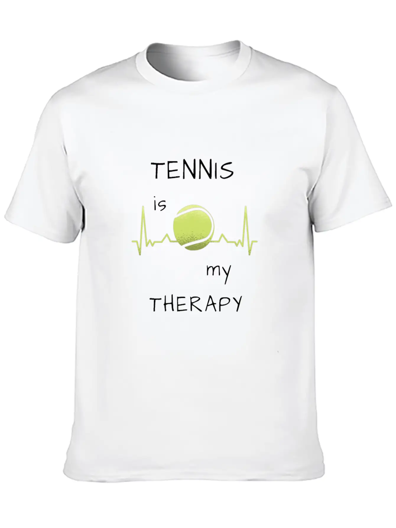 Tennis Is My Therapy Soft Cotton Short Sleeve Tee – Unisex Wardrobe Staple