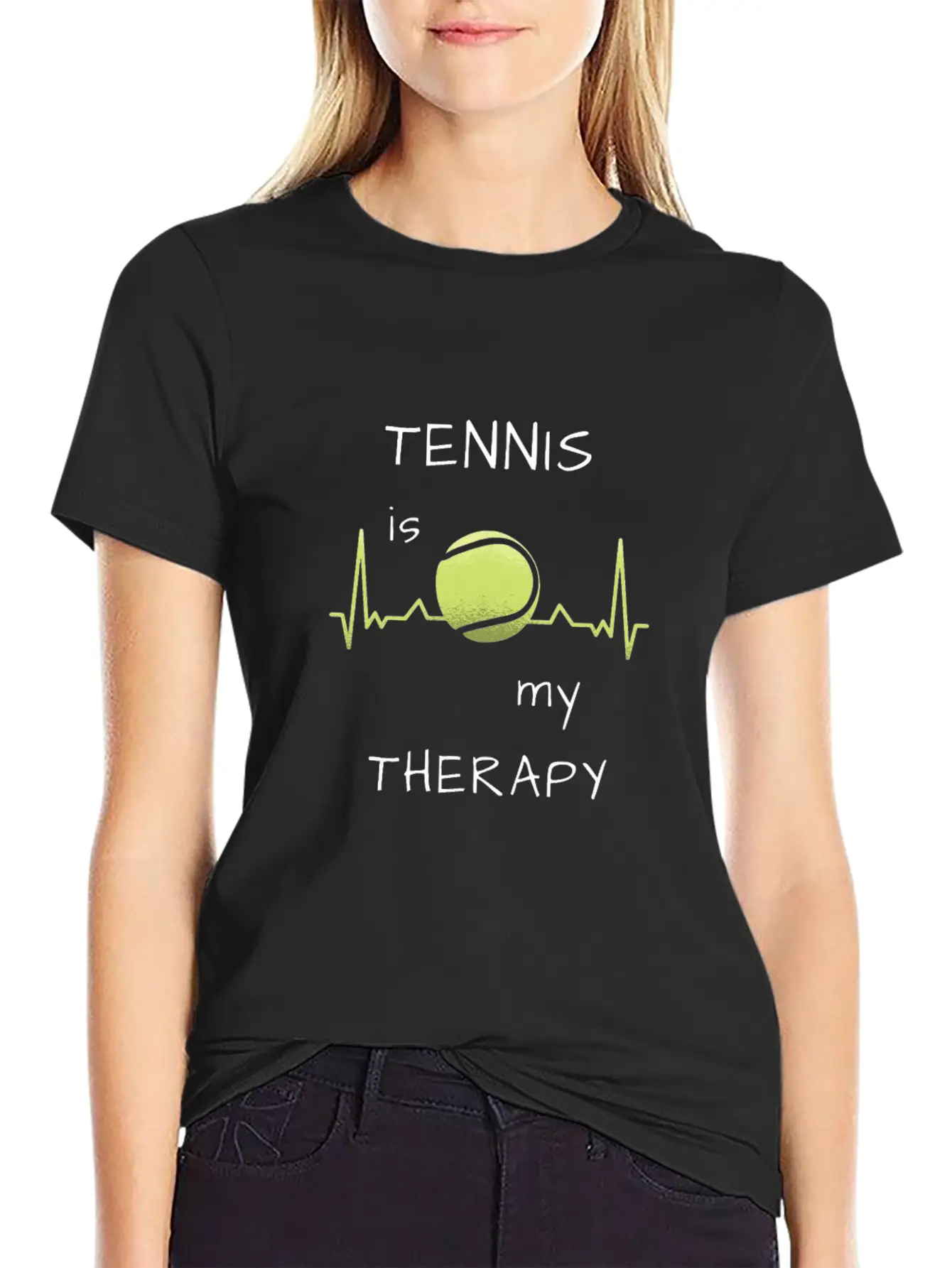 Tennis Is My Therapy Soft Cotton Short Sleeve Tee – Unisex Wardrobe Staple