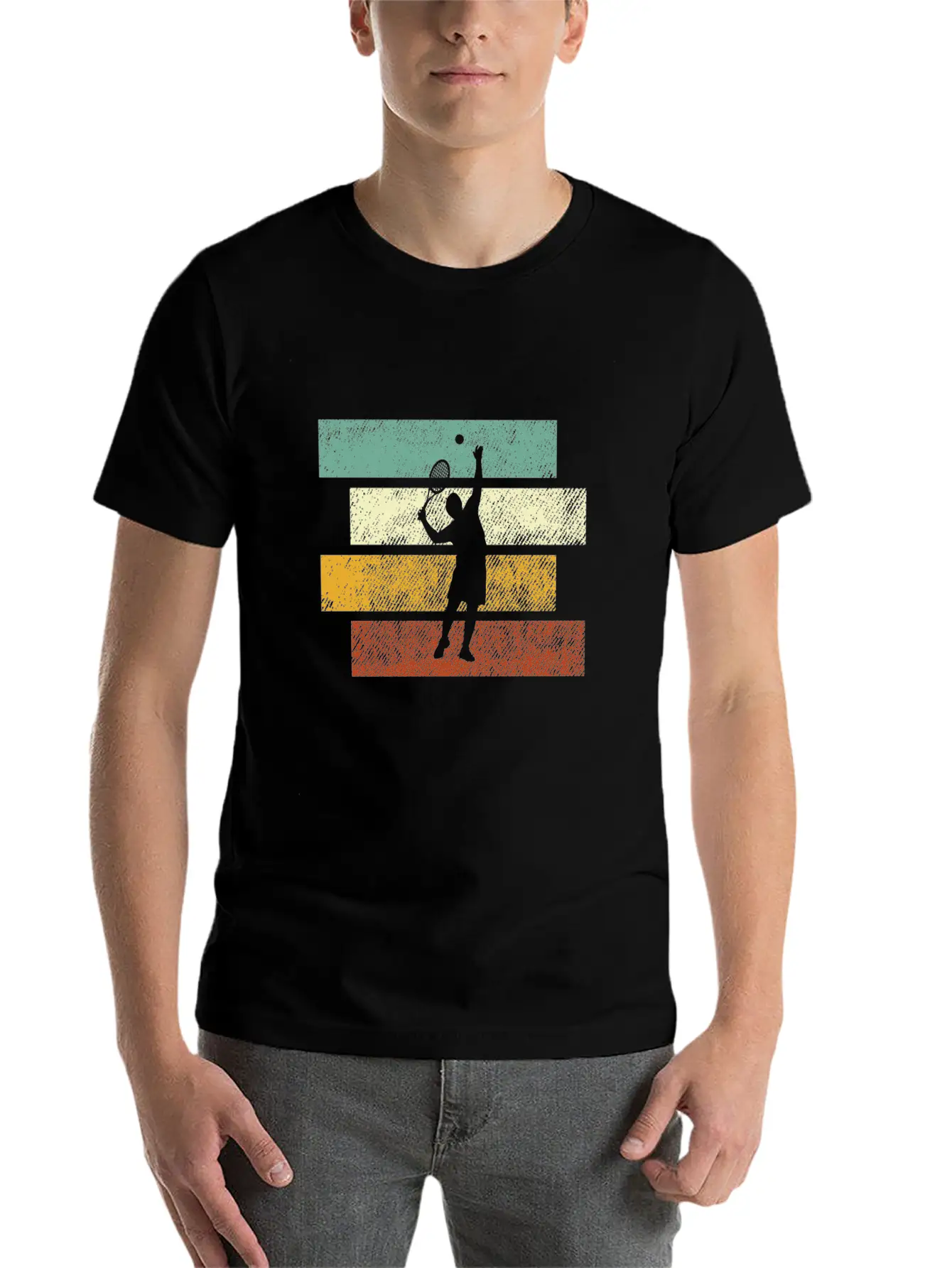 Tennis Retro Essential Cotton Tee For Daily Outfits – Unisex Style