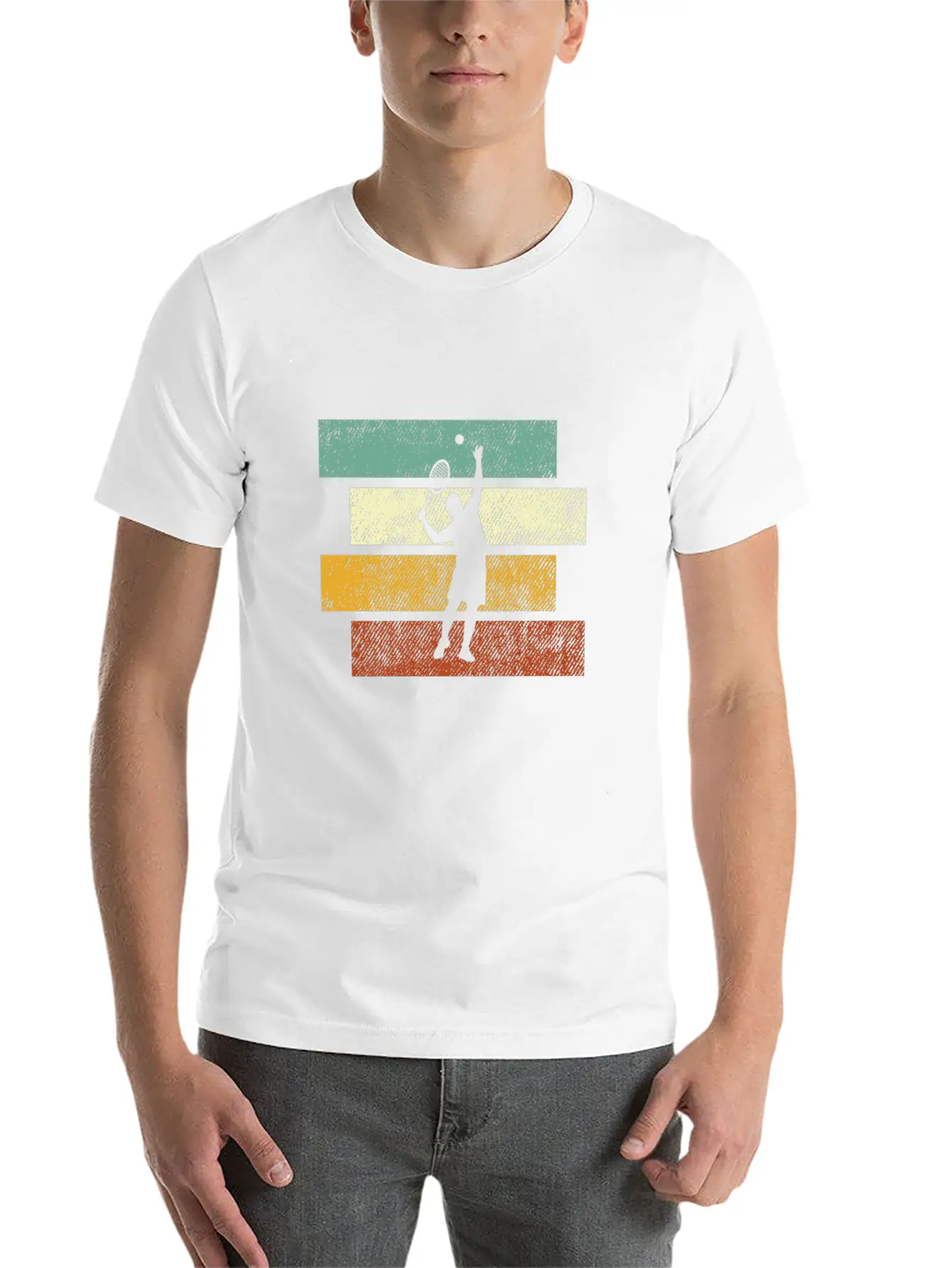Tennis Retro Essential Cotton Tee For Daily Outfits – Unisex Style