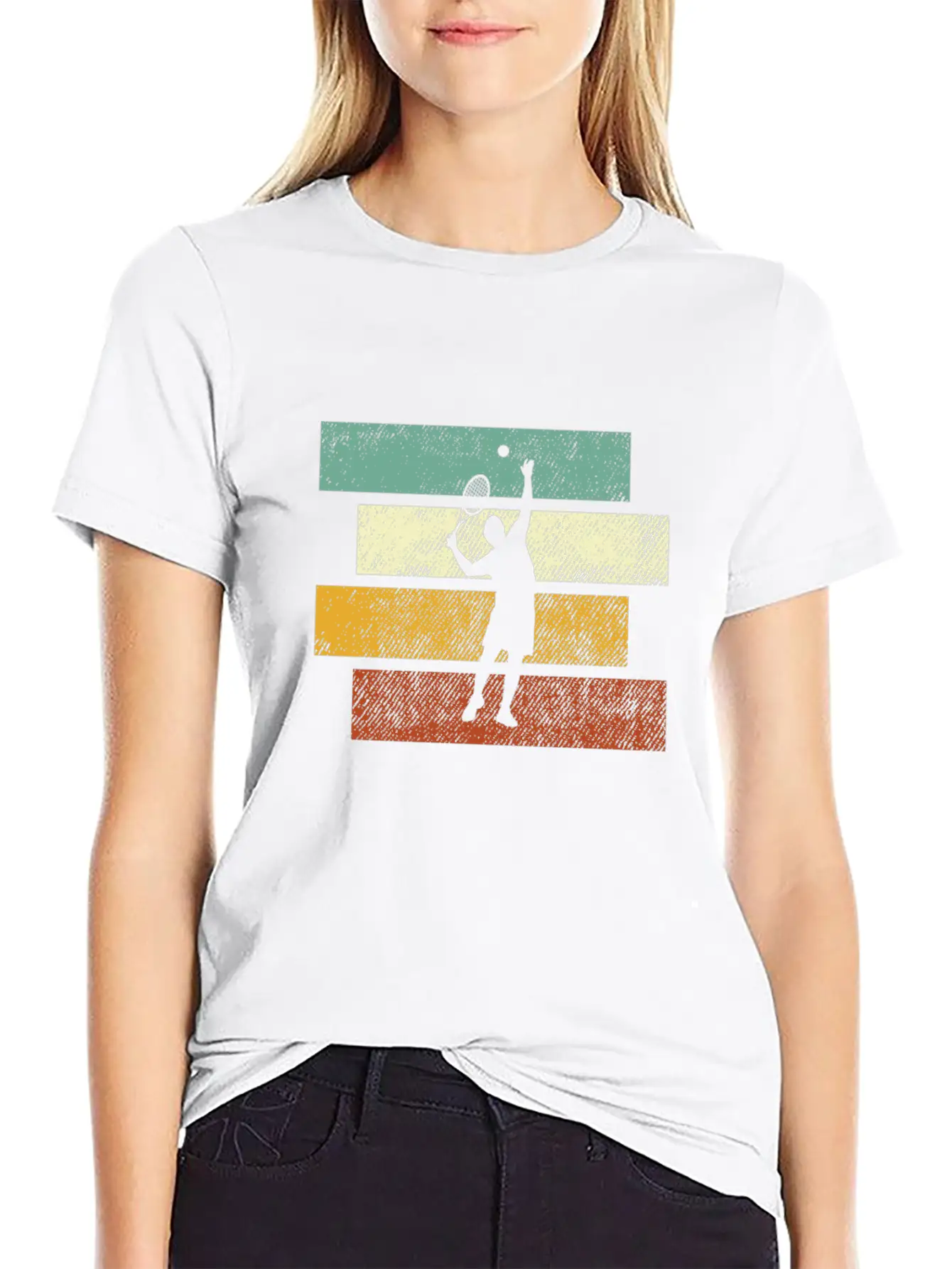 Tennis Retro Essential Cotton Tee For Daily Outfits – Unisex Style