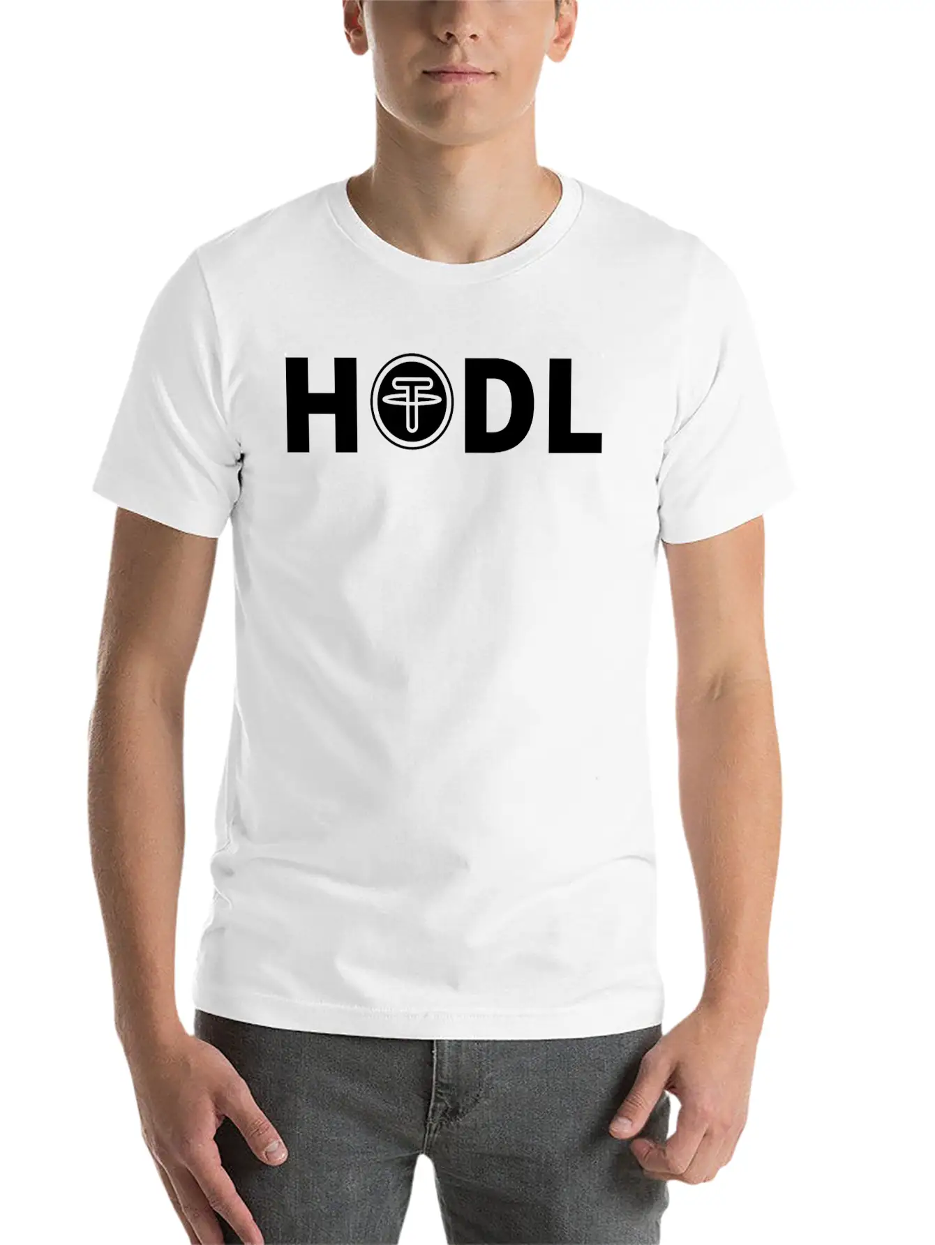 Tether HODL Unisex Casual T-Shirt – Clean Design For Daily Comfort