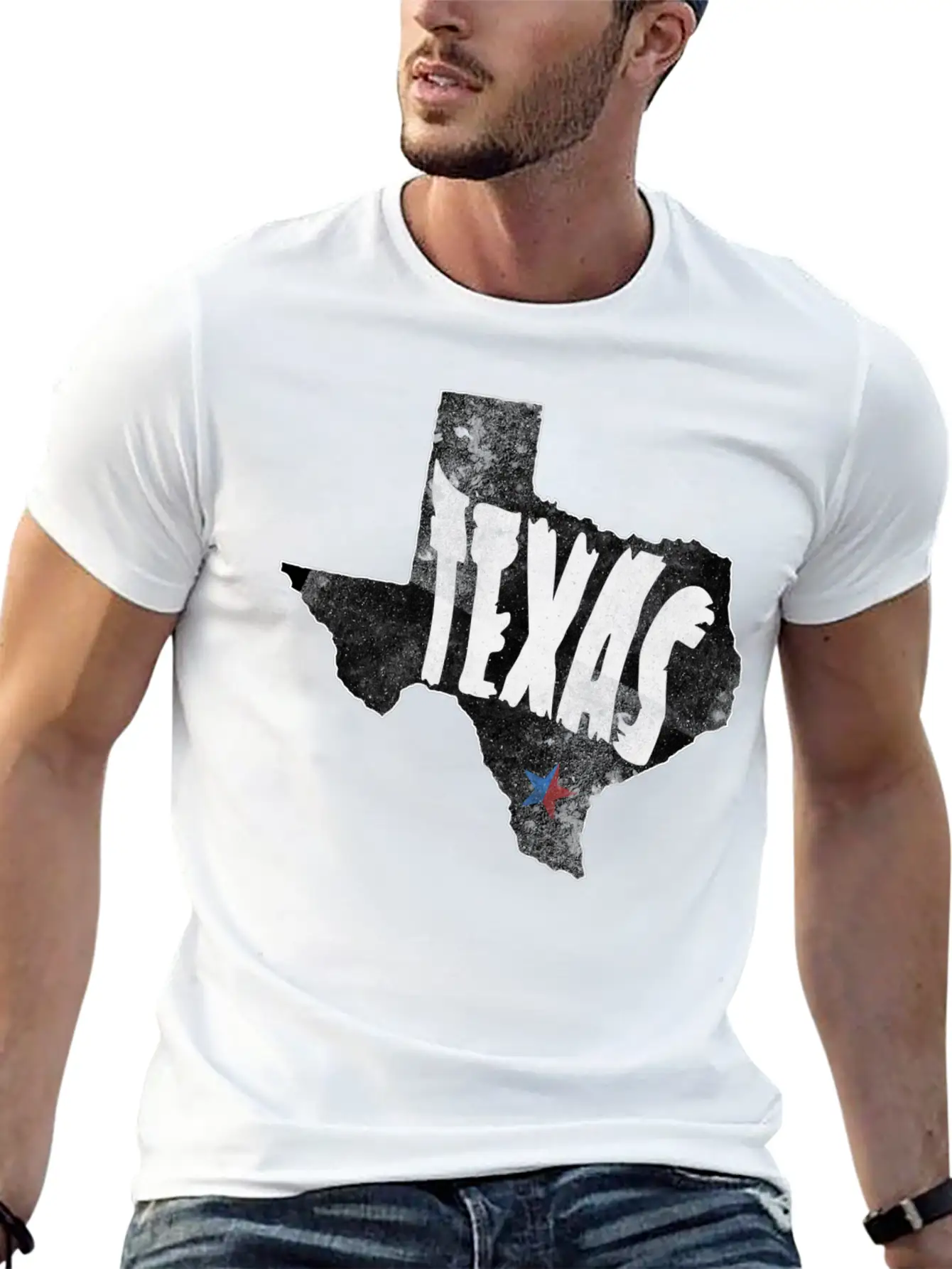 Texas Aesthetic Basic Graphic T-Shirt – Daily Comfort In Soft Cotton
