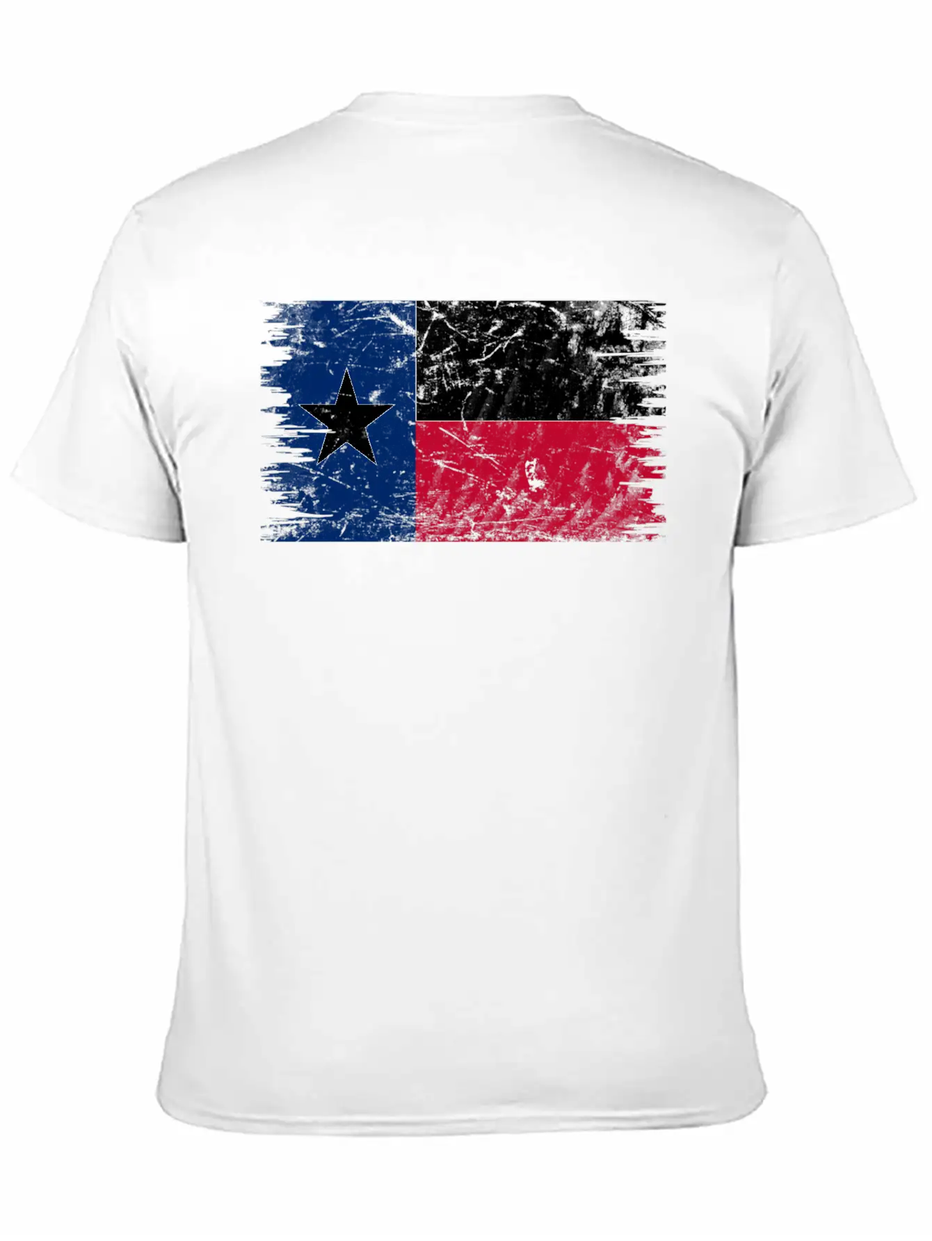 Texas Distressed State Flag Modern Fit Casual T-Shirt – Clean And Versatile Design