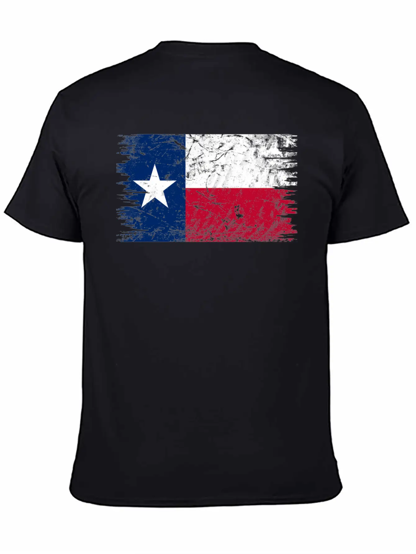 Texas Distressed State Flag Modern Fit Casual T-Shirt – Clean And Versatile Design