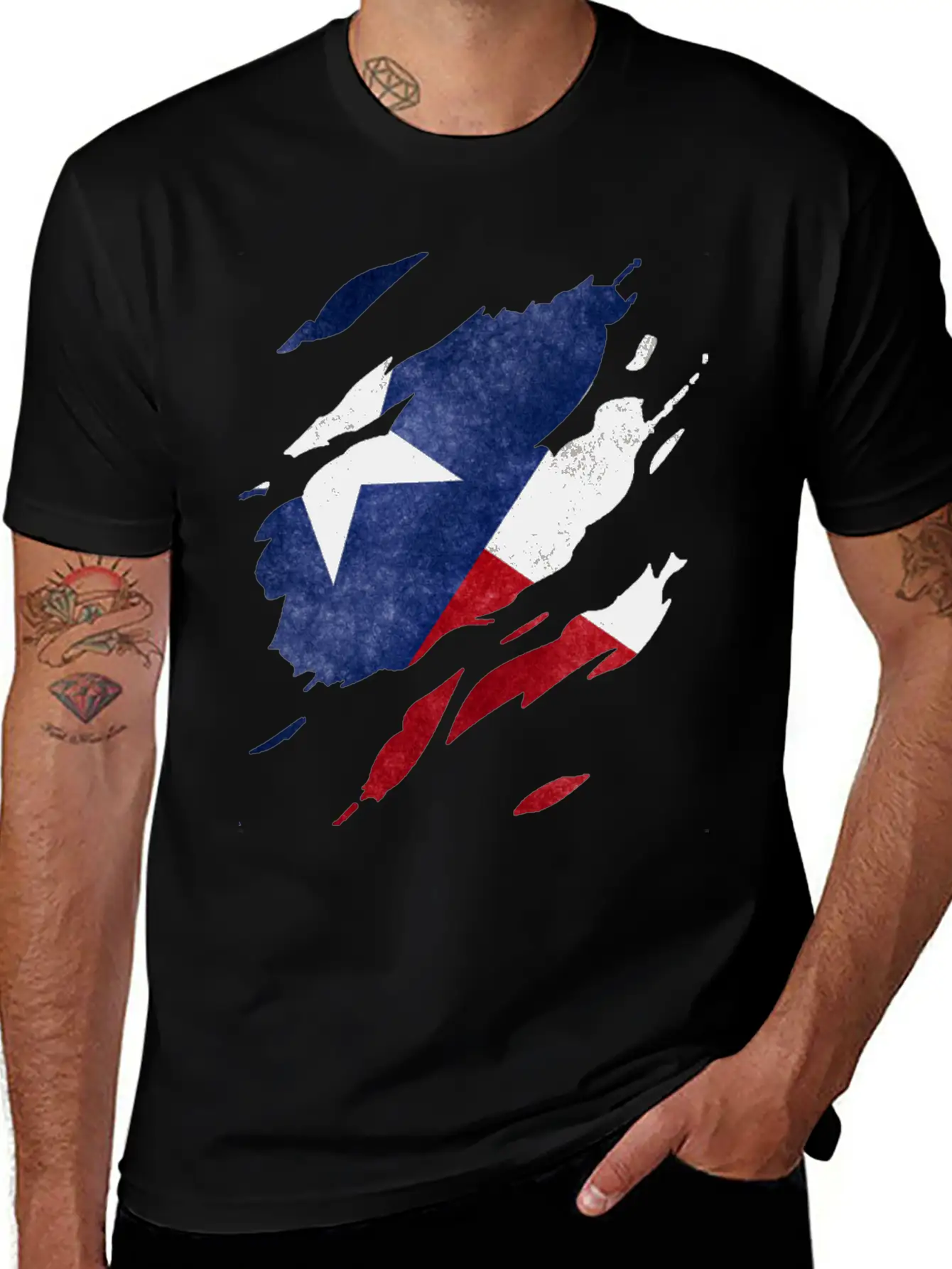 Texas Flag Visible Unisex Casual T-Shirt ��� Clean Design For Daily Comfort