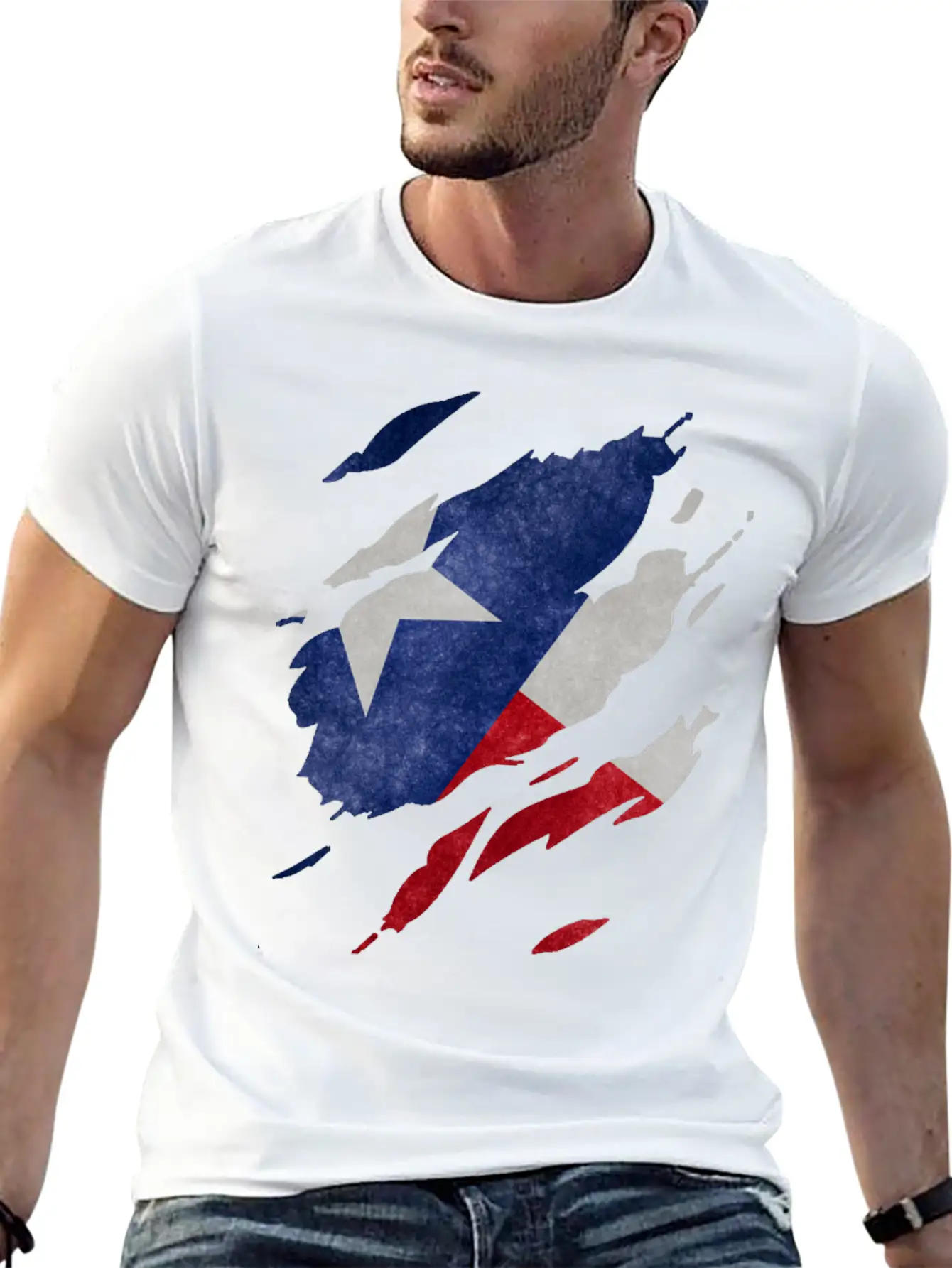 Texas Flag Visible Unisex Casual T-Shirt ��� Clean Design For Daily Comfort