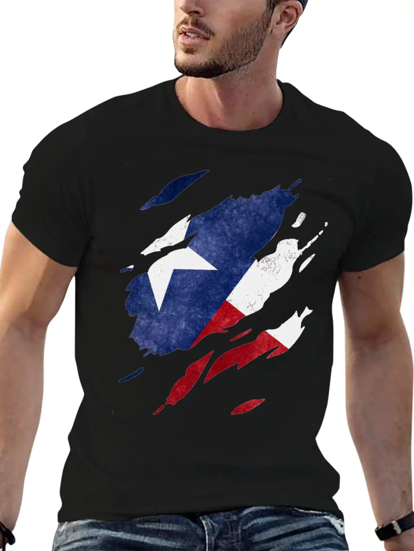 Texas Flag Visible Unisex Casual T-Shirt ��� Clean Design For Daily Comfort